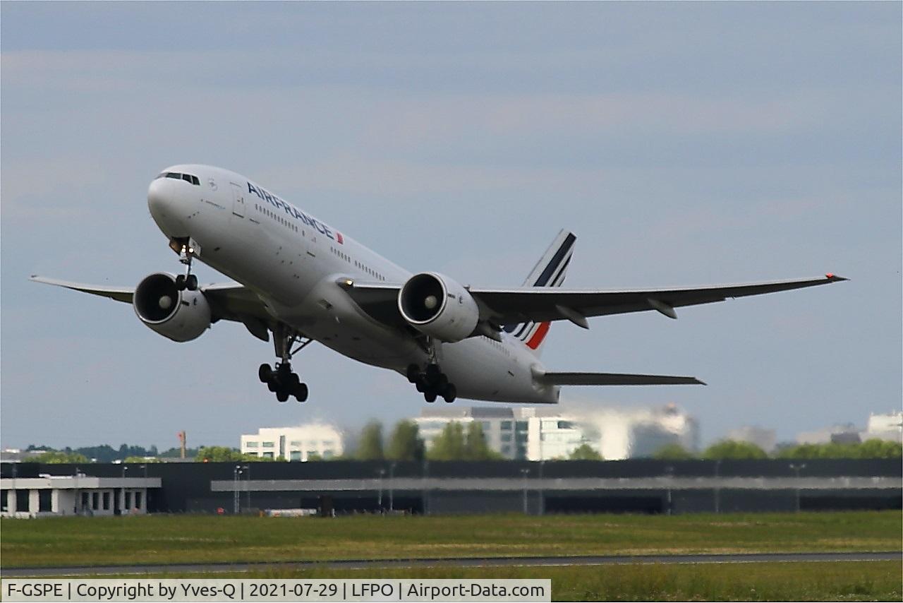 F-GSPE, 1999 Boeing 777-228/ER C/N 29006, Boeing 777-228-ER, Take off rwy 24,Paris Orly airport (LFPO-ORY)
