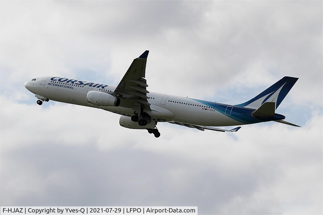 F-HJAZ, 2009 Airbus A330-343 C/N 1077, Airbus A330-343X, Take off rwy 24, Paris-Orly airport (LFPO-ORY)