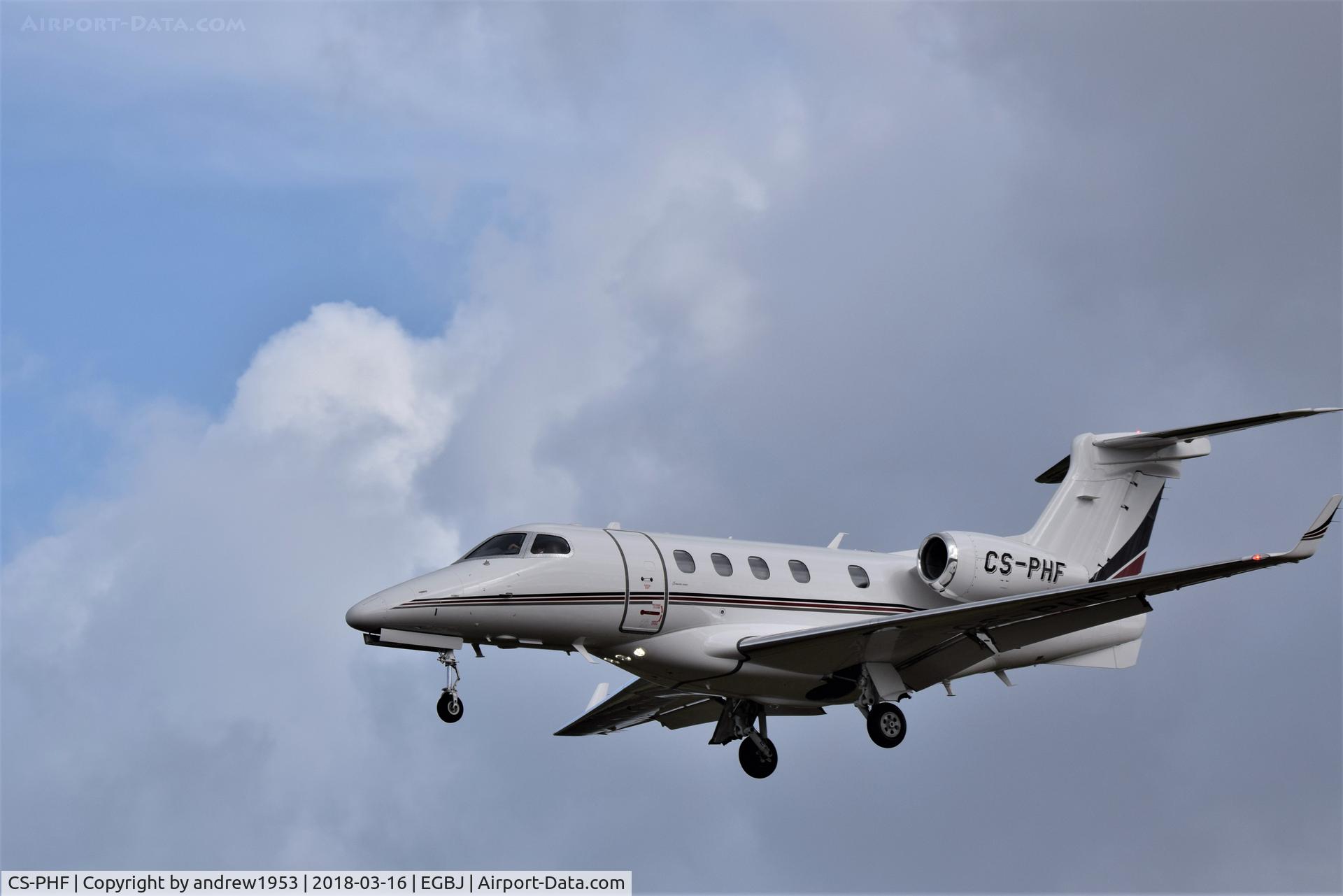 CS-PHF, 2015 Embraer EMB-505 Phenom 300 C/N 50500260, CS-PHF at Gloucestershire Airport.