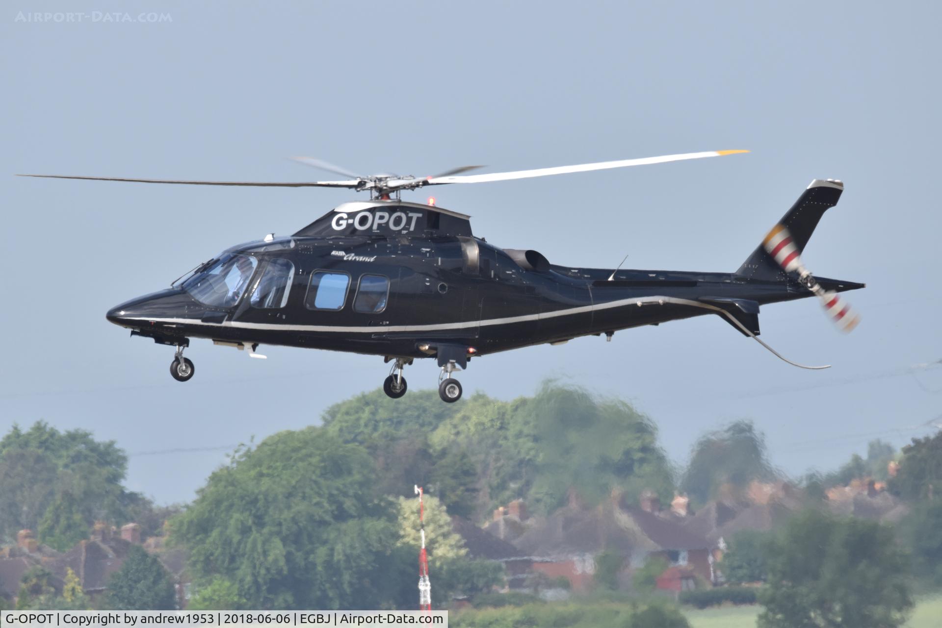 G-OPOT, 2006 Agusta A-109S Grand C/N 22027, G-OPOT at Gloucestershire Airport.