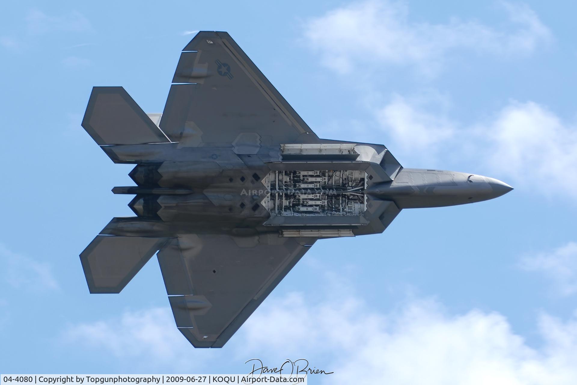 04-4080, 2004 Lockheed Martin F-22A Raptor C/N 4080, Missile Bay flash