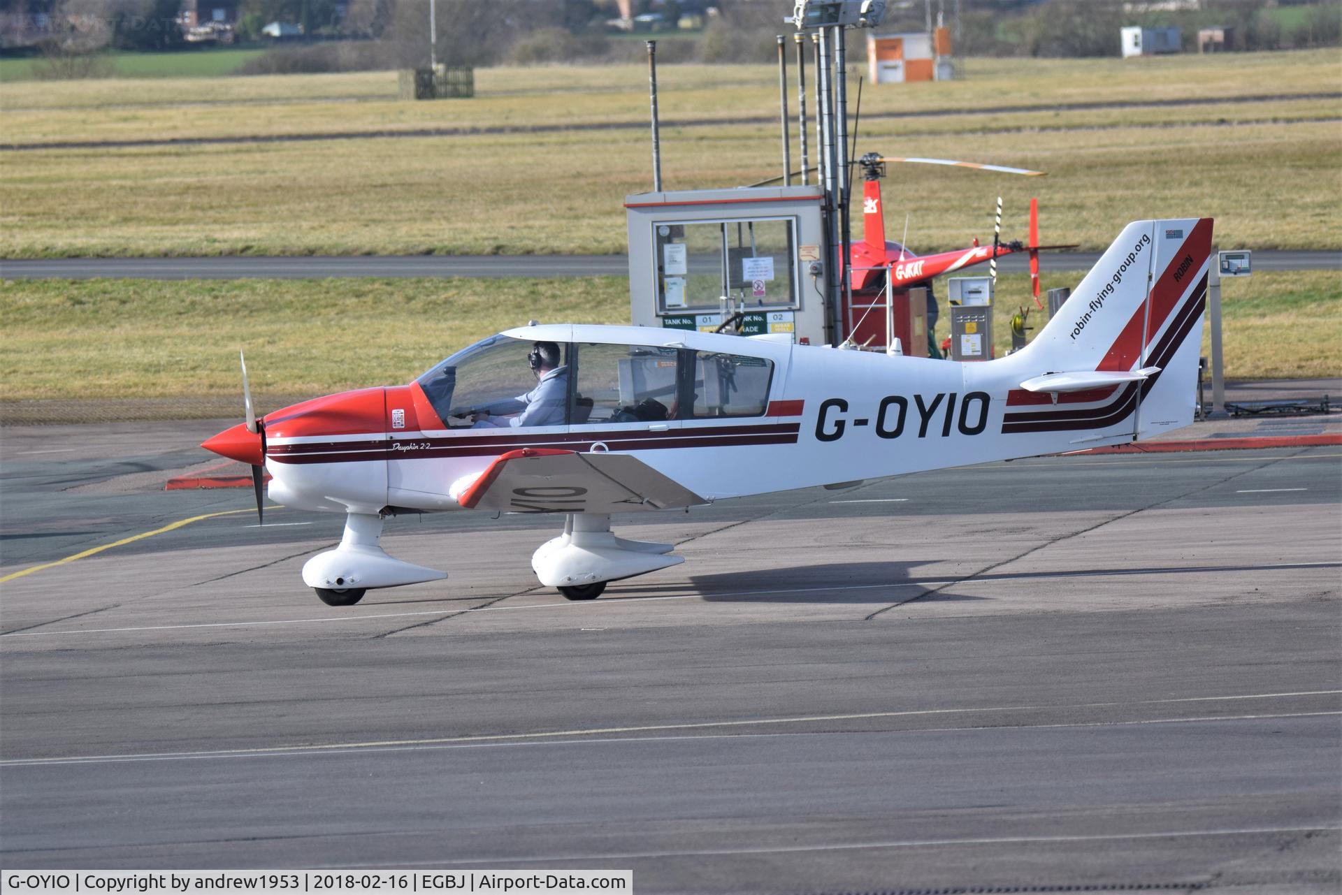 G-OYIO, 1991 Robin DR-400-120 Dauphin C/N 2038, G-OYIO at Gloucestershire Airport.
