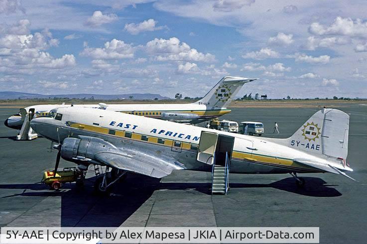 5Y-AAE, 1945 Douglas DC-3 (C-47B-25-DK) C/N 32844, This is a DC - 3. 

linktr.ee/amapesa