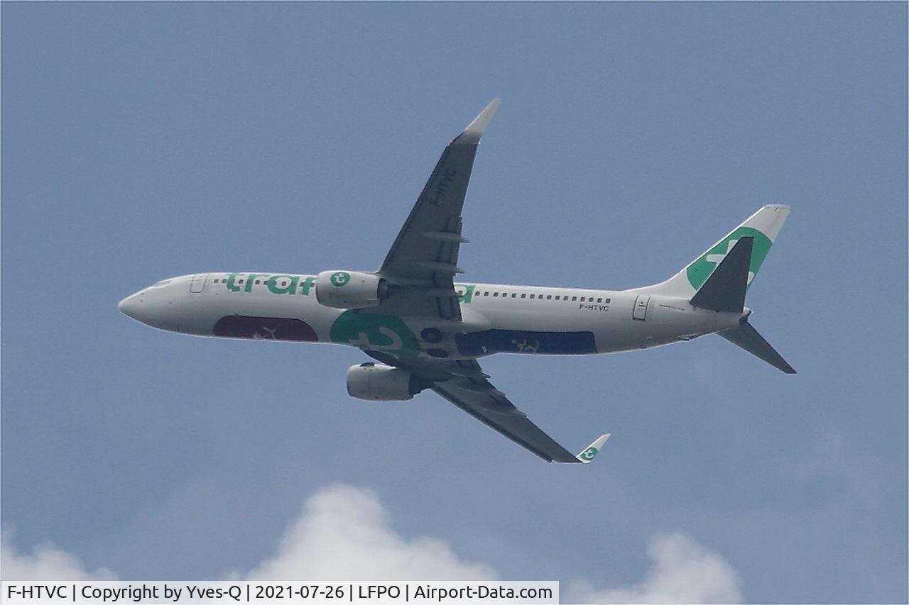 F-HTVC, 2016 Boeing 737-8K2 C/N 62150, Boeing 737-8K2, Climbing from rwy 24, Paris-Orly airport (LFPO-ORY)