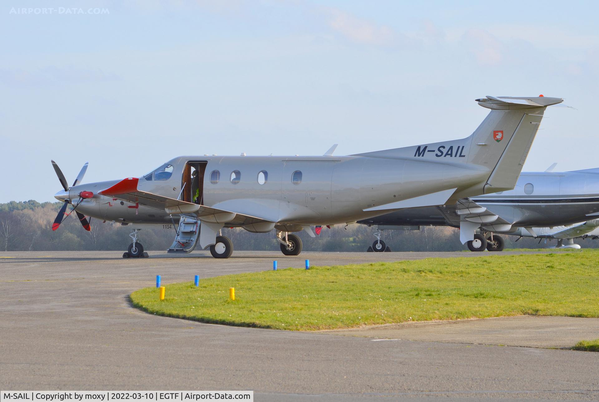 M-SAIL, 2009 Pilatus PC-12/47E C/N 1154, Pilatus PC-12/47E at Fairoaks.