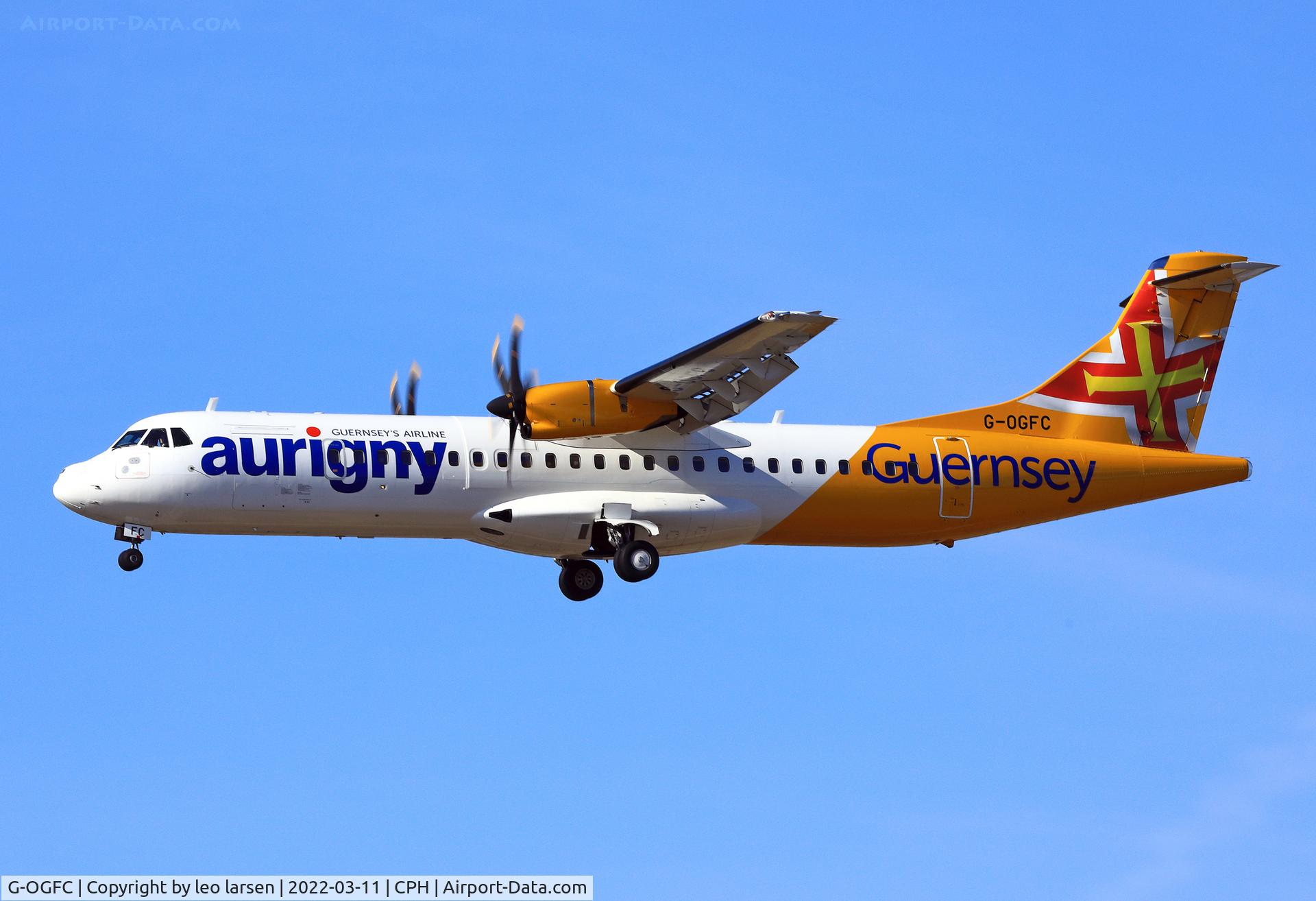 G-OGFC, 2019 ATR 72-212A C/N 1595, Copenhagen 11.3.2022