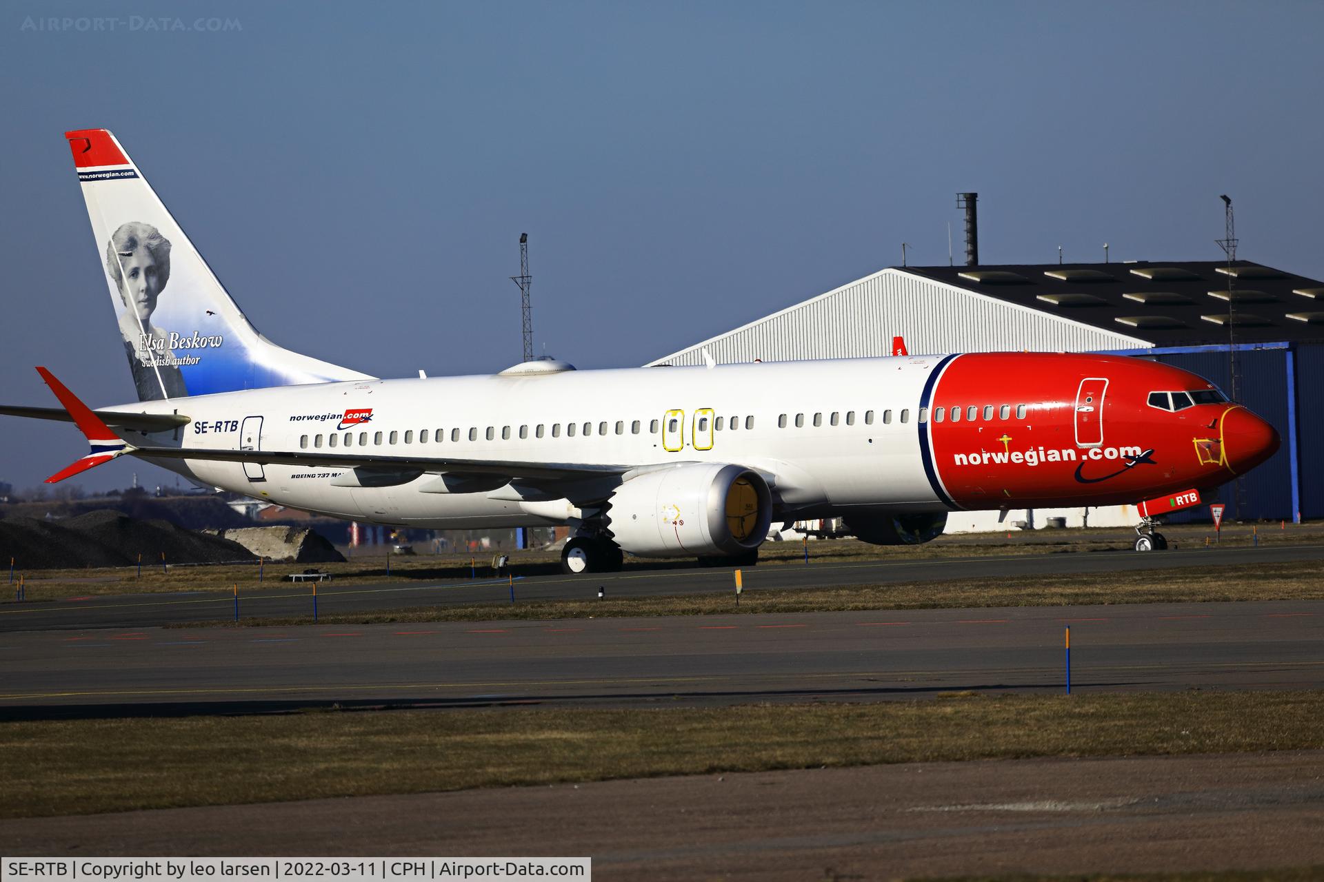 SE-RTB, 2018 Boeing 737-8 MAX C/N 63972, Copenhagen 11.3.2022