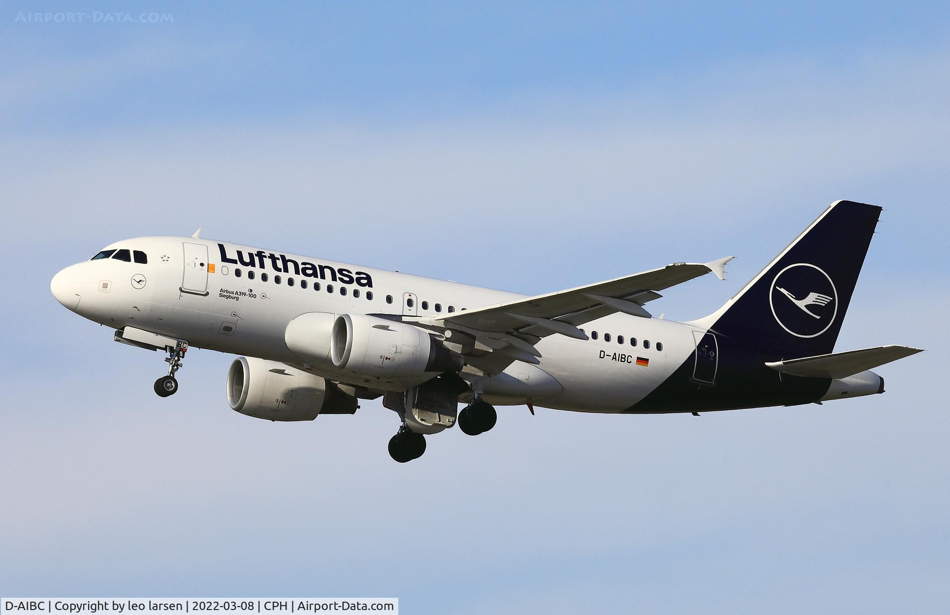 D-AIBC, 2010 Airbus A319-112 C/N 4332, Copenhagen 8.3.2022
