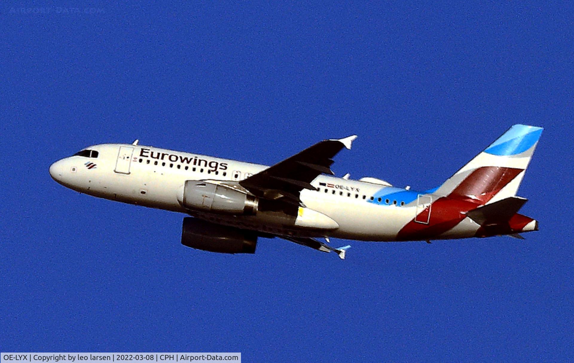 OE-LYX, 2010 Airbus A319-132 C/N 4285, Copenhagen 8.3.2022