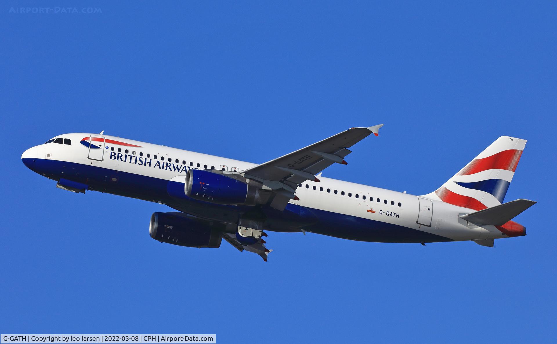 G-GATH, 2001 Airbus A320-233 C/N 1482, Copenhagen 8.3.2022