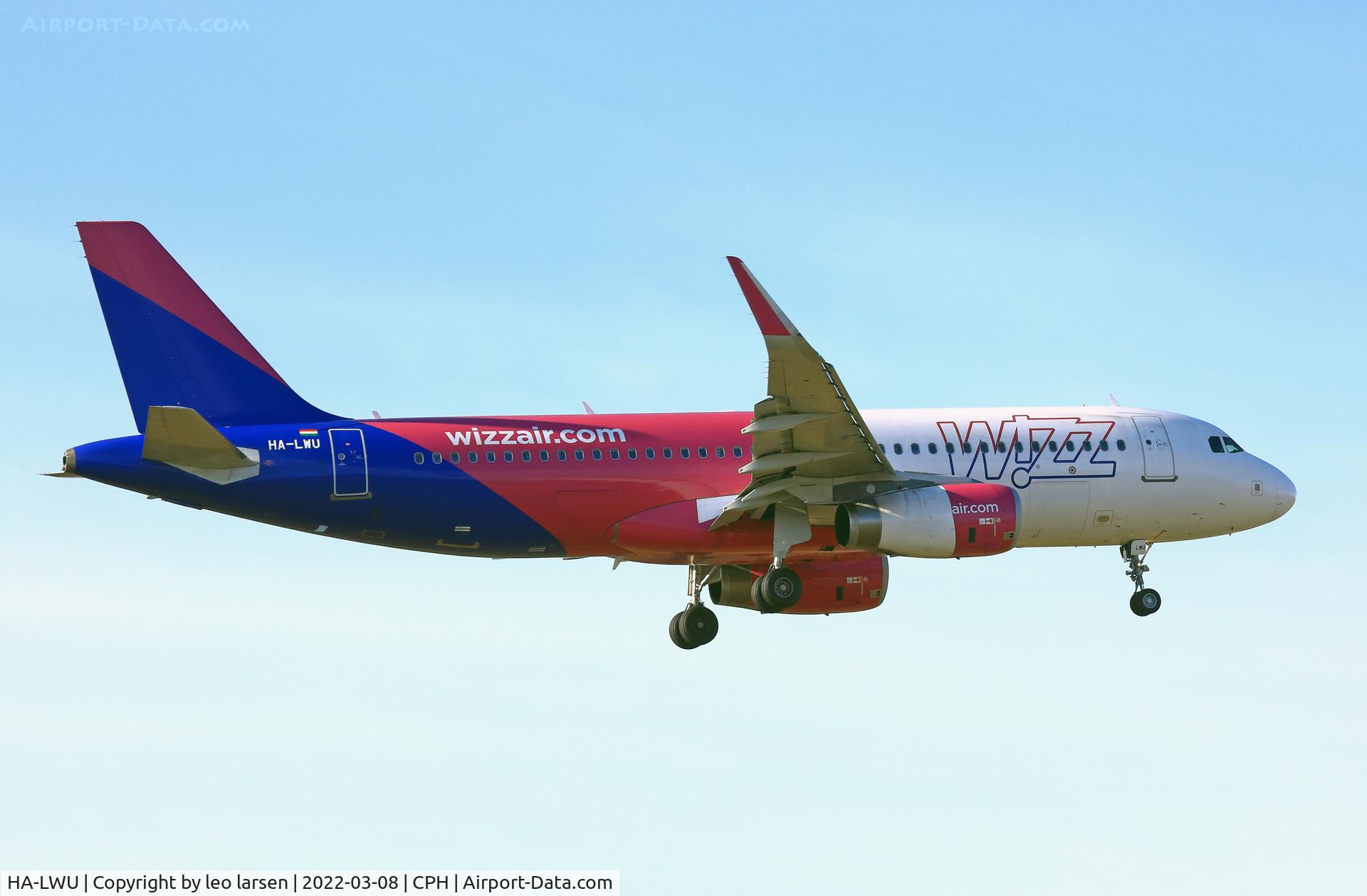 HA-LWU, 2013 Airbus A320-232 C/N 5617, Copenhagen 8.3.2022