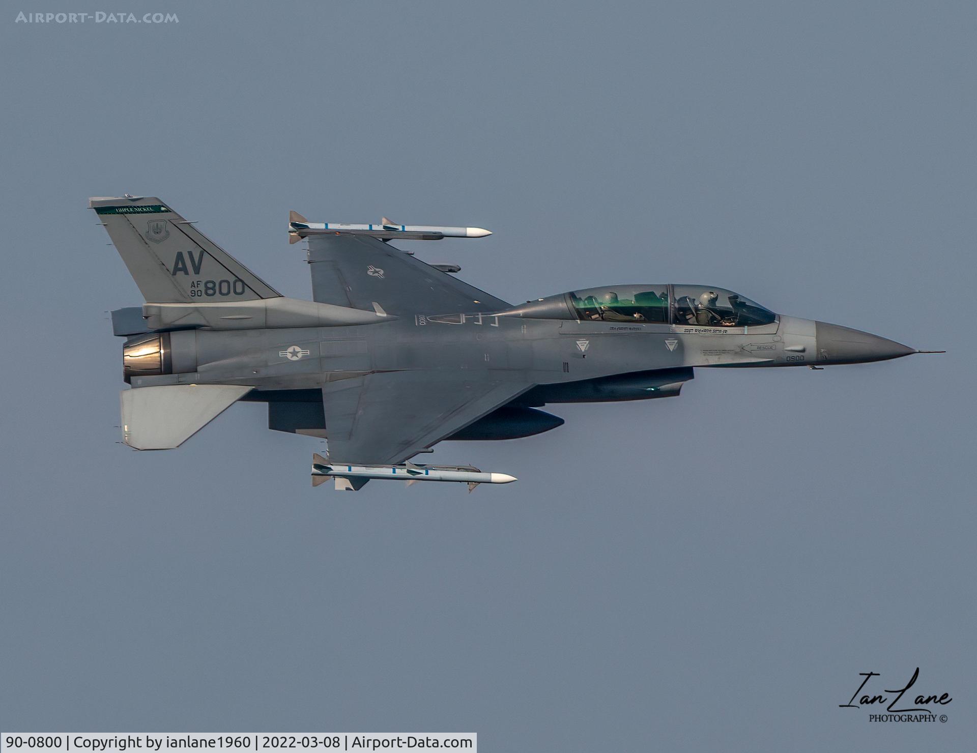 90-0800, 1990 General Dynamics F-16DM Fighting Falcon C/N 1D-78, LFA17