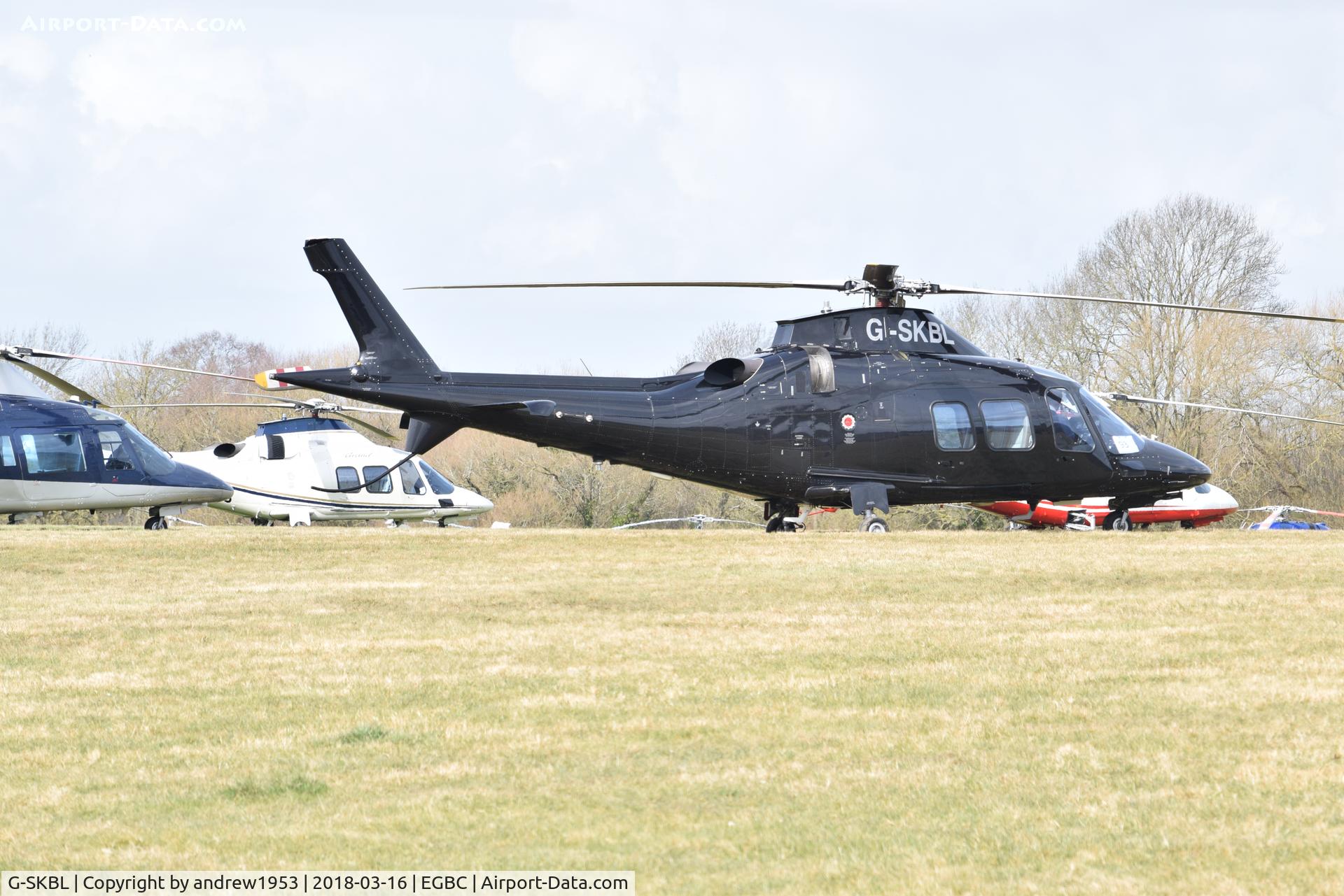 G-SKBL, 2006 Agusta A-109S Grand C/N 22011, G-SKBL at Cheltenham Racecourse