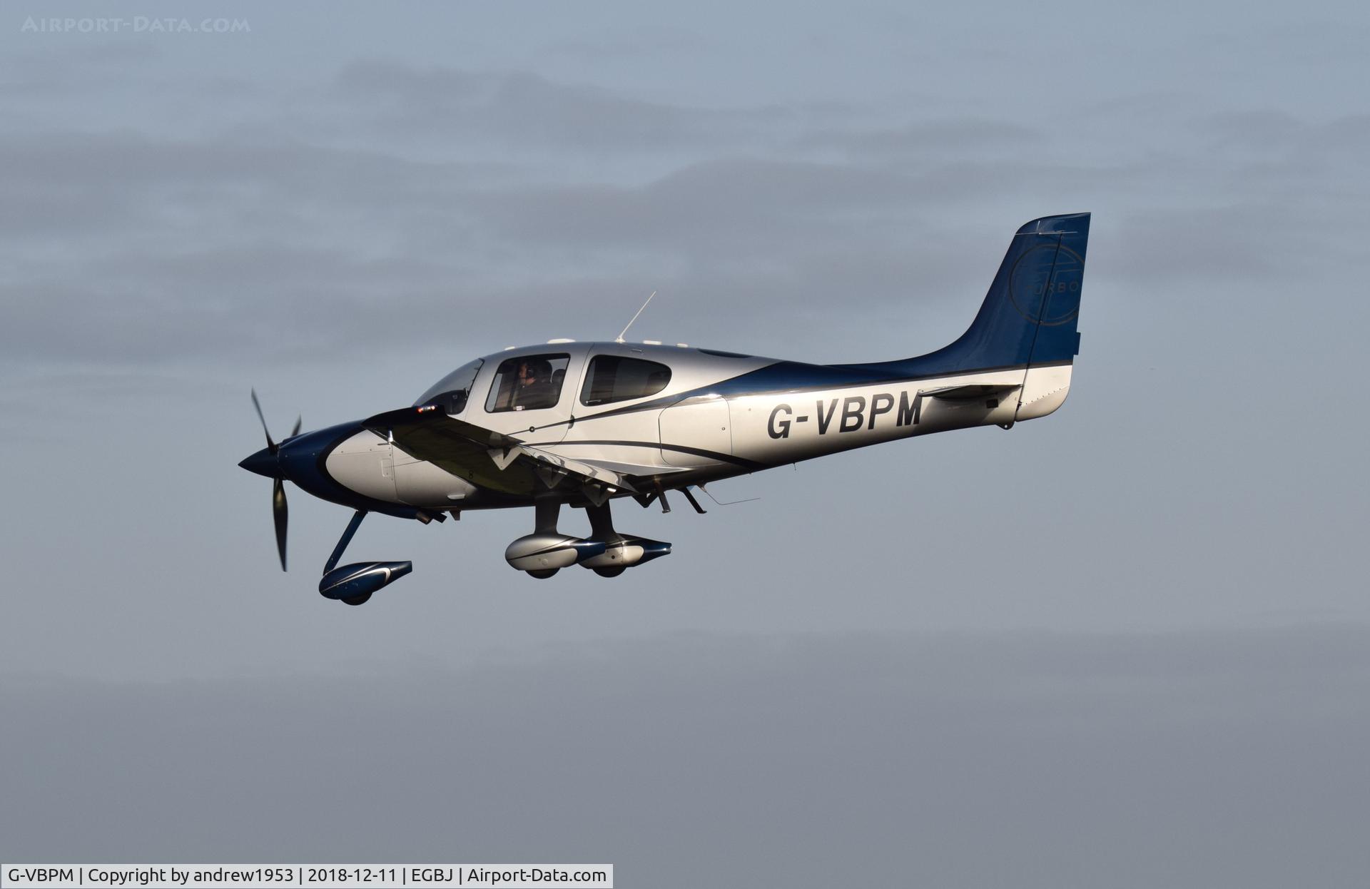 G-VBPM, 2008 Cirrus SR22 G3 GTS Turbo C/N 3173, G-VBPM at Gloucestershire Airport.