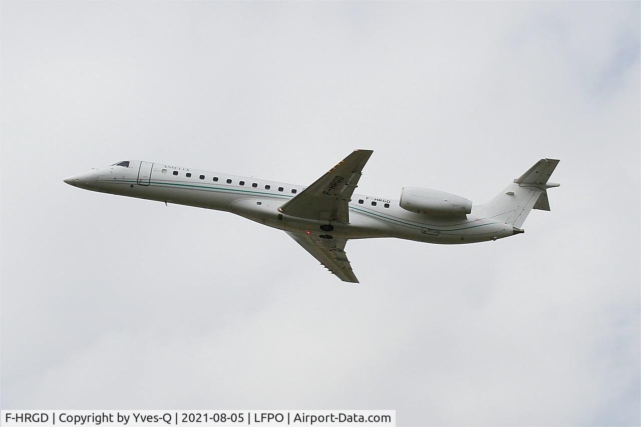 F-HRGD, 2001 Embraer EMB-145LU (ERJ-145LU) C/N 145369, Embraer ERJ-145LU, Climbing from rwy 24, Paris Orly airport (LFPO-ORY)