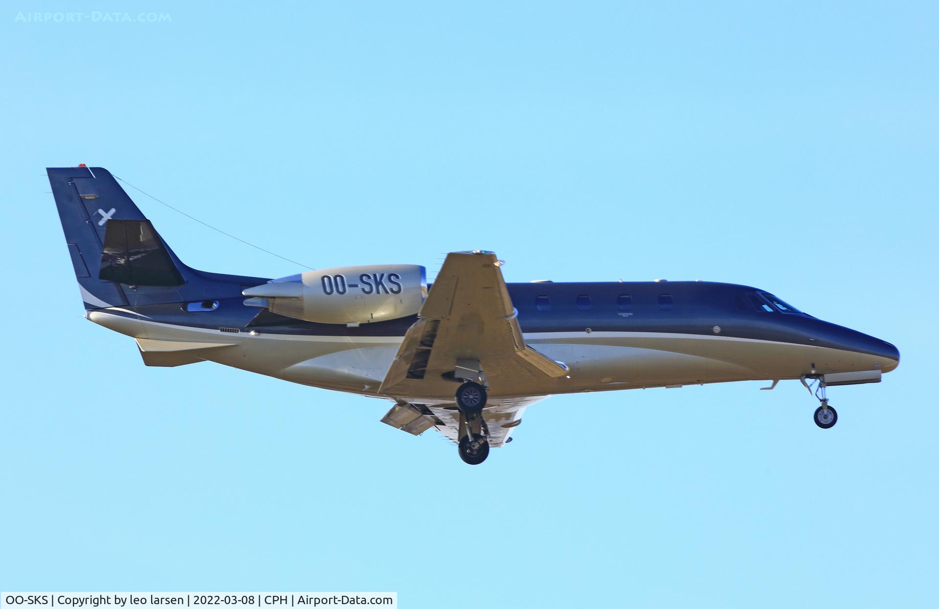OO-SKS, 2007 Cessna 560XL Citation Excel C/N 560-5701, Copenhagen 8.3.2022