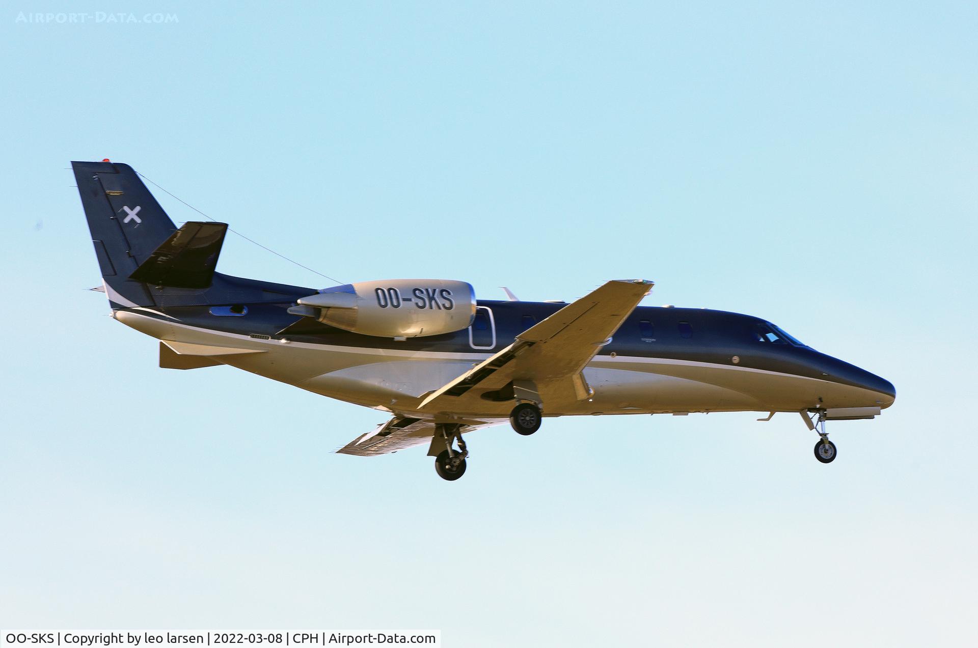 OO-SKS, 2007 Cessna 560XL Citation Excel C/N 560-5701, Copenhagen 8.3.2022
