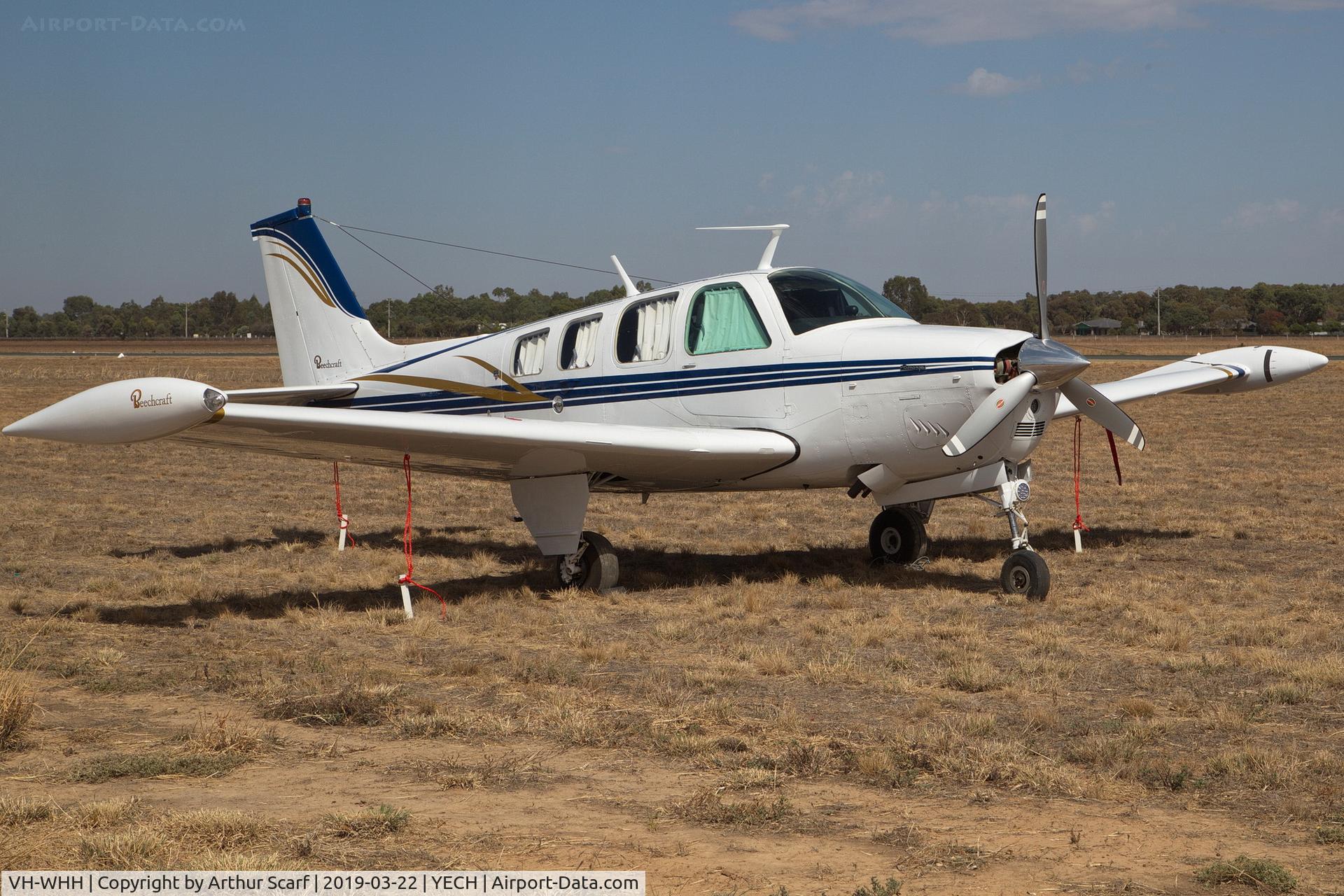 VH-WHH, 1978 Beech A36 Bonanza 36 C/N E-1236, Antique Aircraft Assn of Australia fly in at Echuca YECH March 2019