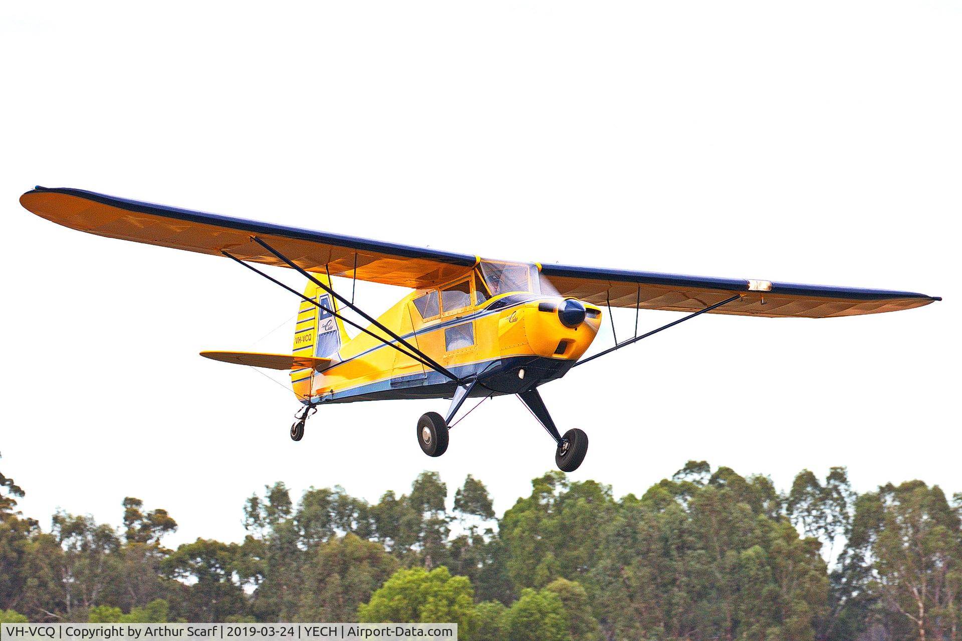 VH-VCQ, 1941 Interstate S-1A Cadet C/N 9, Antique Aircraft Assn of Australia fly in at Echuca YECH March 2019