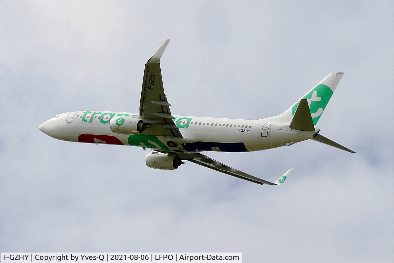 F-GZHY, 2016 Boeing 737-8K2 C/N 41344, Boeing 737-8K2, Climbing from rwy 24, Paris-Orly airport (LFPO-ORY)