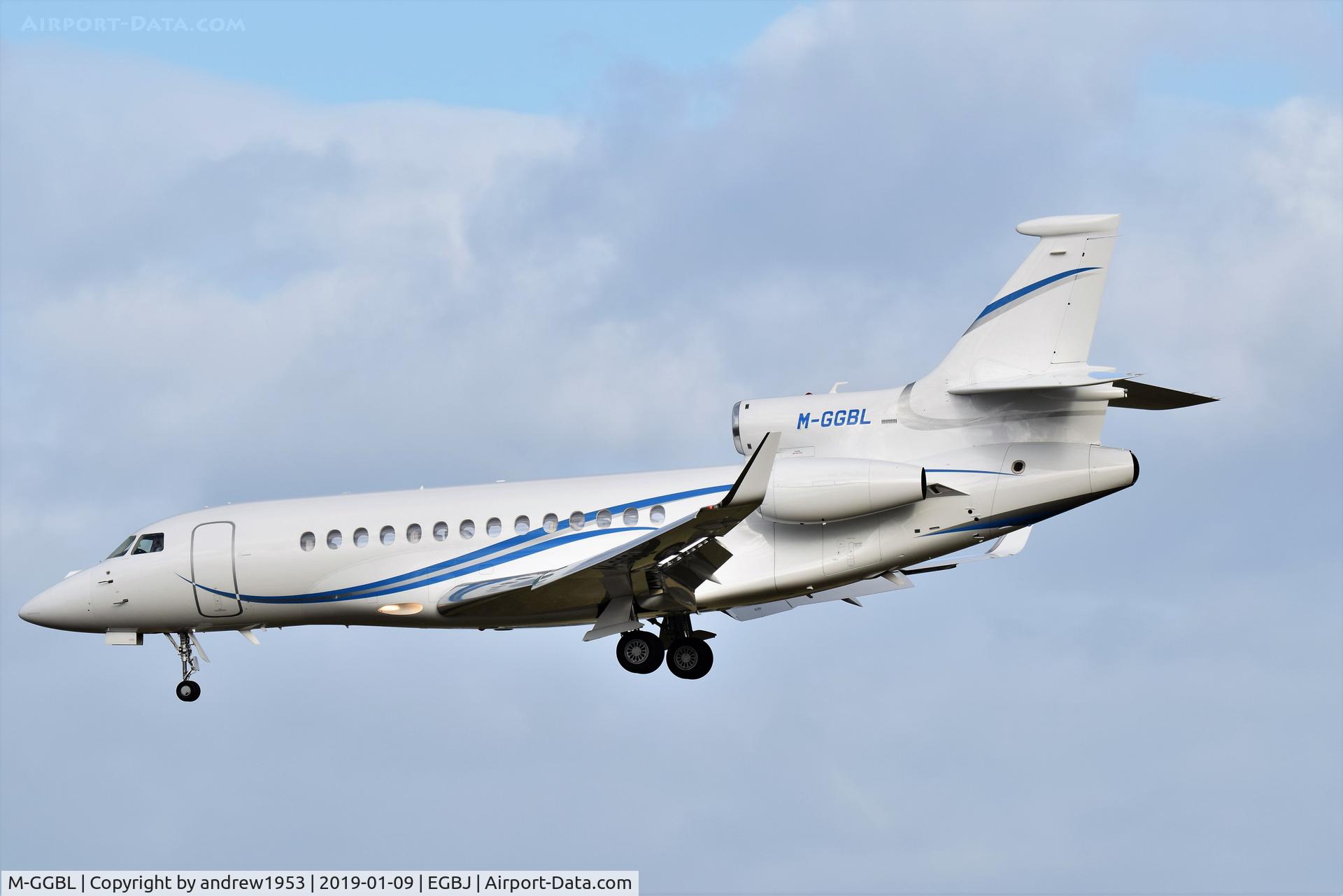 M-GGBL, 2011 Dassault Falcon 7X C/N 114, M-GGBL at Gloucestershire Airport.