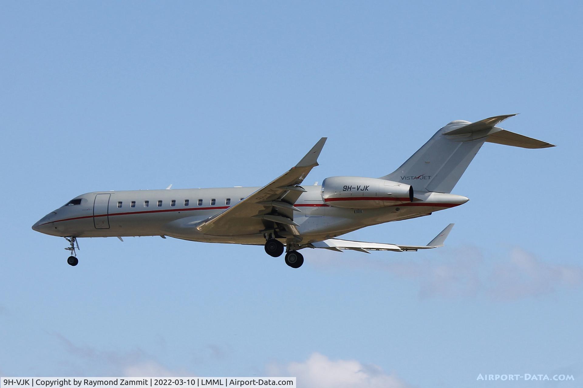 9H-VJK, 2014 Bombardier BD-700-1A10 Global 6000 C/N 9619, Bombardier BD-700 Global 6000 9H-VJK Vistajet