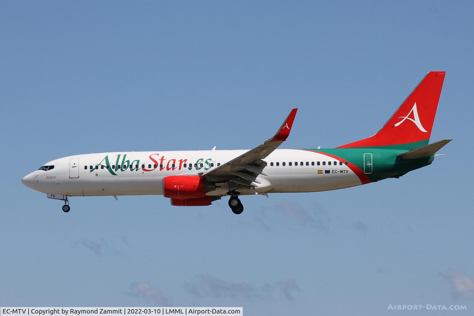 EC-MTV, 2000 Boeing 737-8K5 C/N 27992, B737-800 EC-MTV Alba Star Airlines