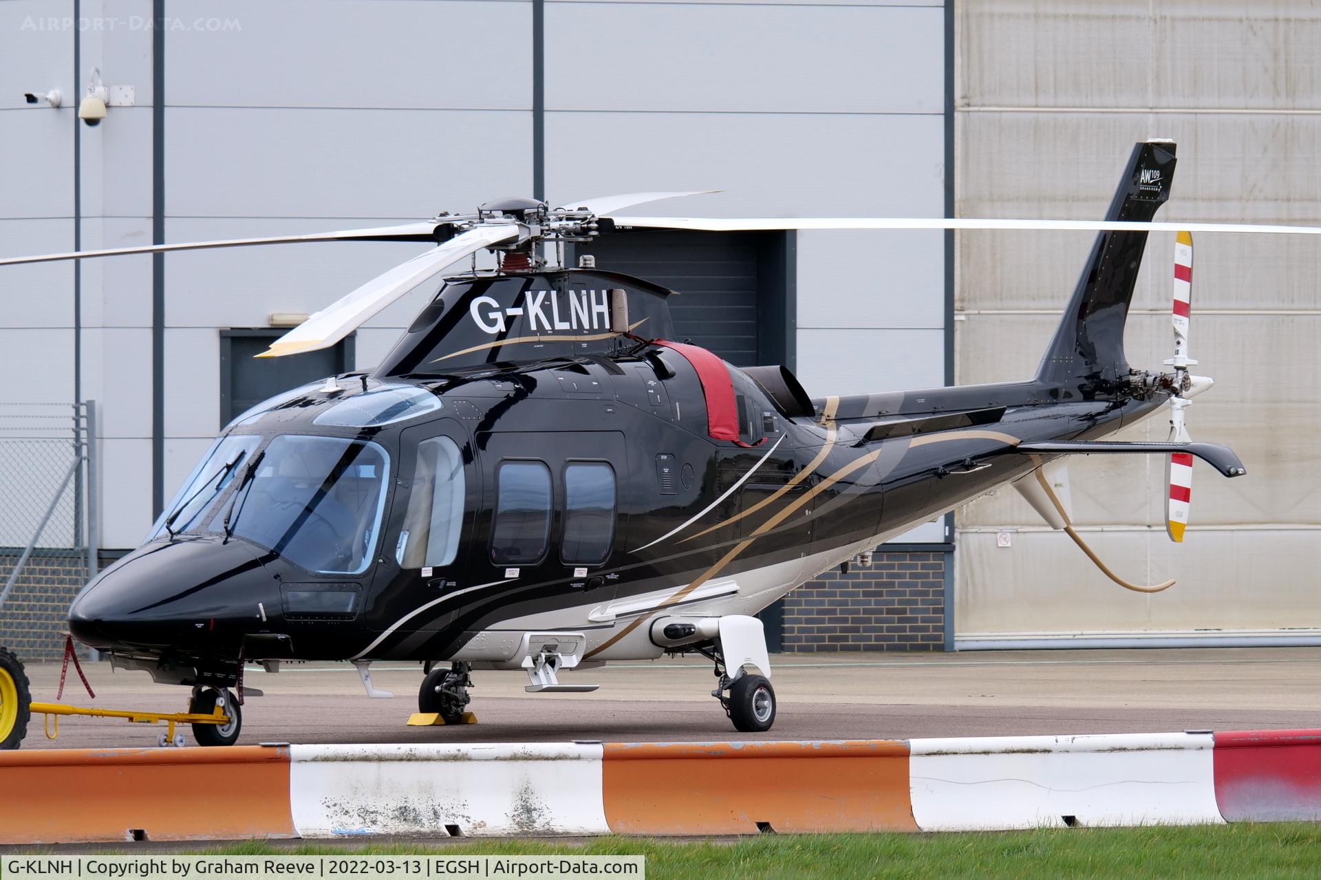 G-KLNH, 2016 AgustaWestland AW-109SP Grand New C/N 22364, Parked at Norwich.