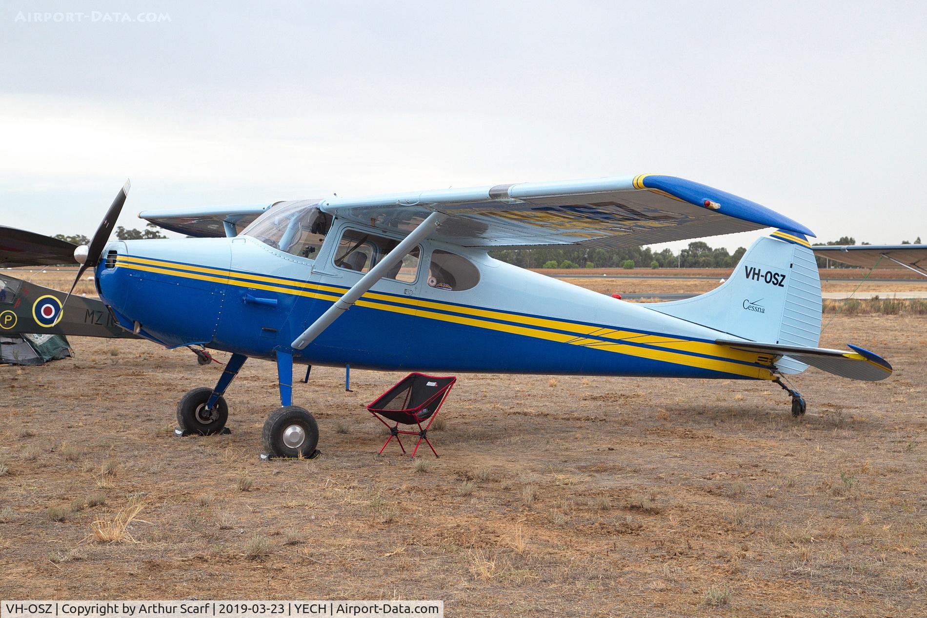VH-OSZ, 1950 Cessna 170A C/N 19645, Antique Aeroplane Association of Australia fly in Echuca Vic 2019