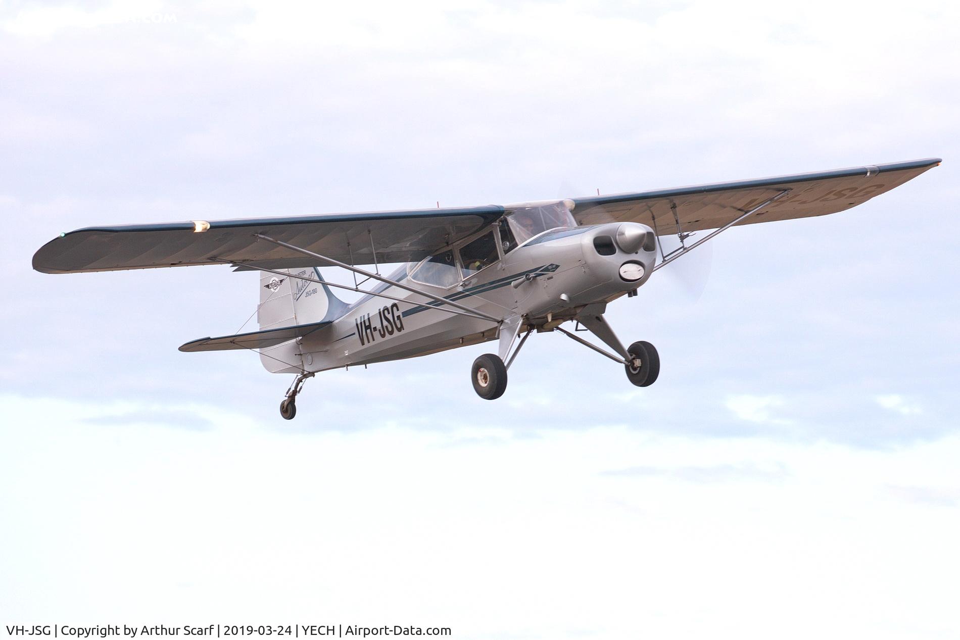 VH-JSG, 1955 Auster J-5G Autocar C/N 3173, Antique Aeroplane Association of Australia fly in Echuca Vic 2019