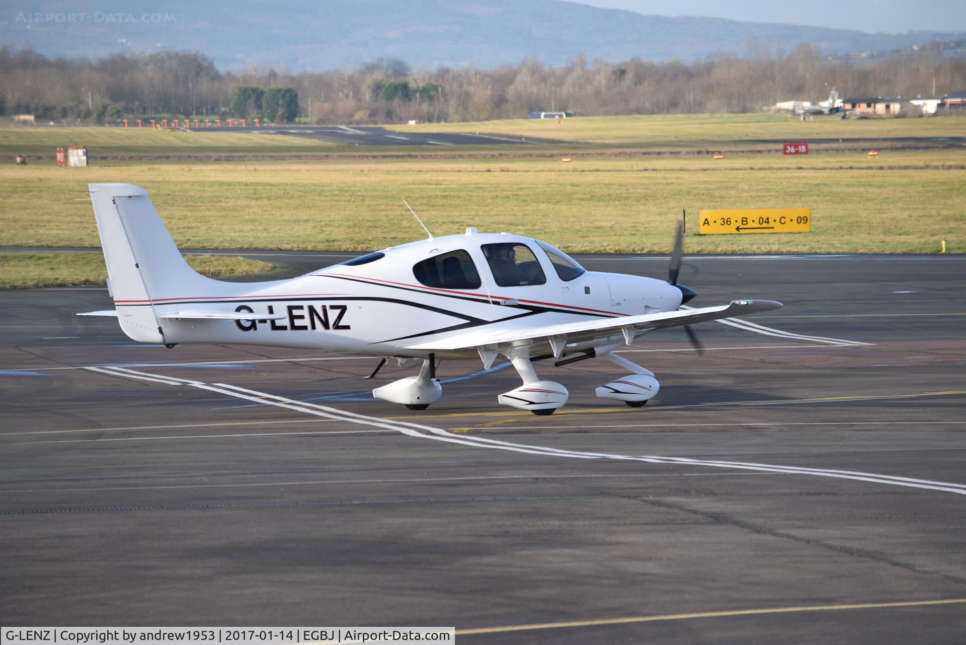G-LENZ, 2016 Cirrus SR20 C/N 2304, G-LENZ at Gloucestershire Airport.