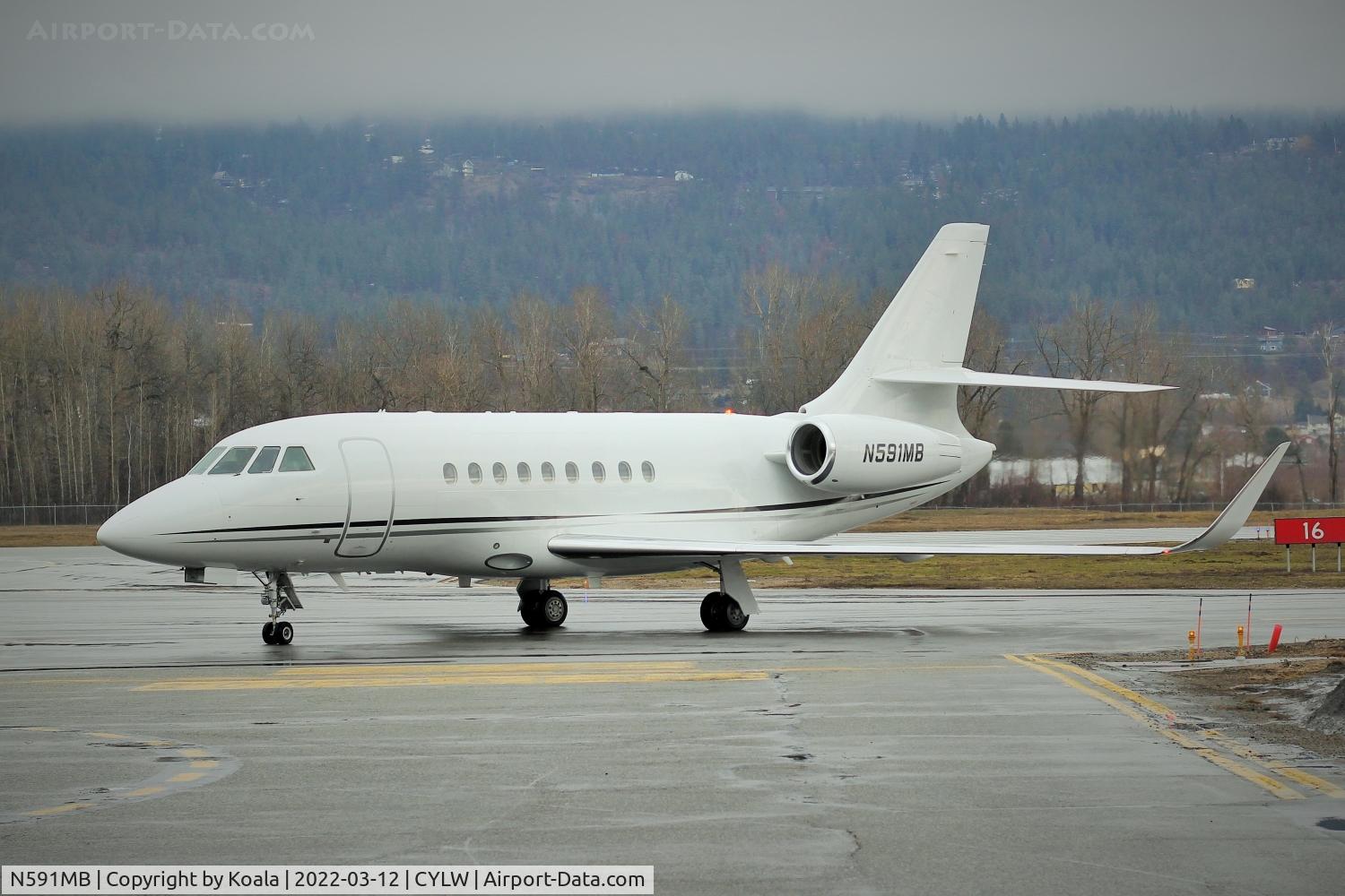 N591MB, 2005 Dassault Falcon 2000EX C/N 64, Arrival from Sacramento (MCC)