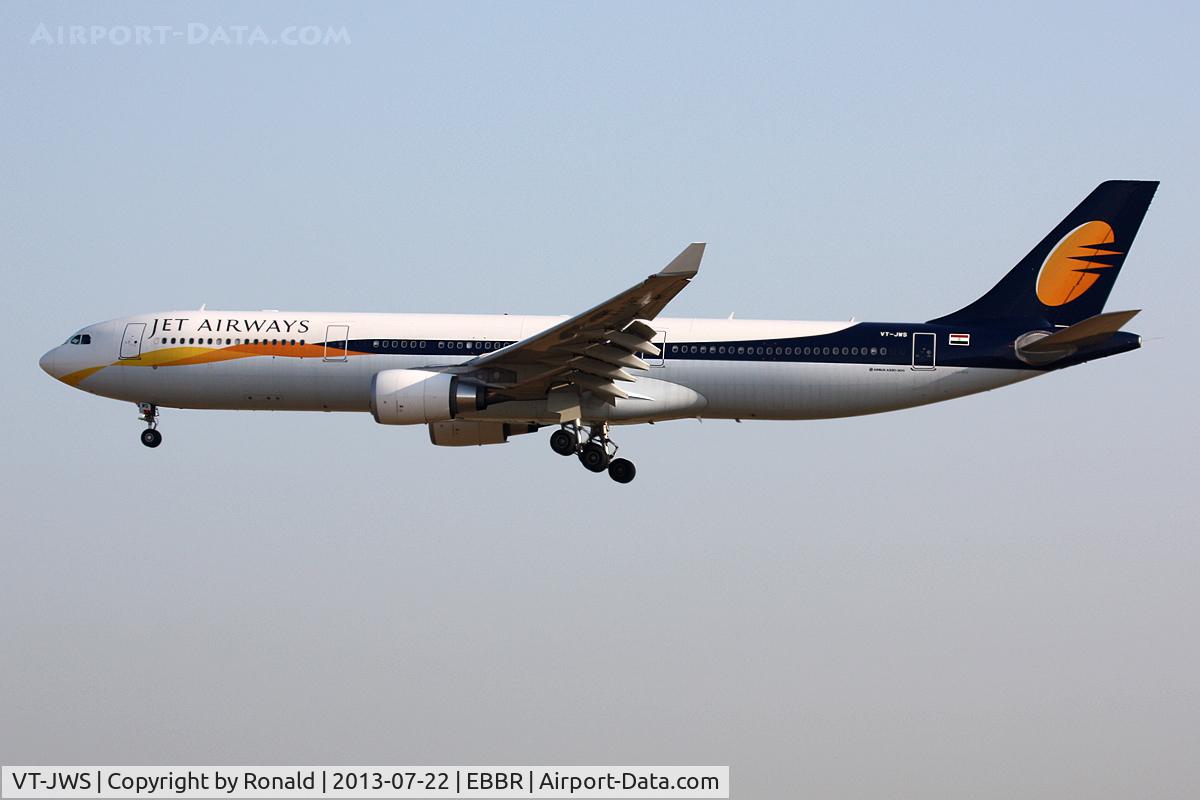 VT-JWS, 2012 Airbus A330-302 C/N 1361, at bru