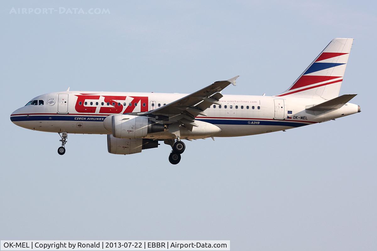OK-MEL, 2007 Airbus A319-112 C/N 3094, at bru