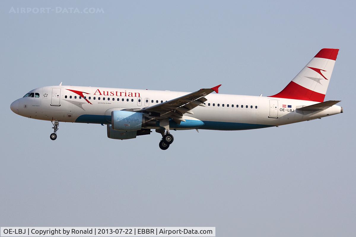 OE-LBJ, 2001 Airbus A320-214 C/N 1553, at bru