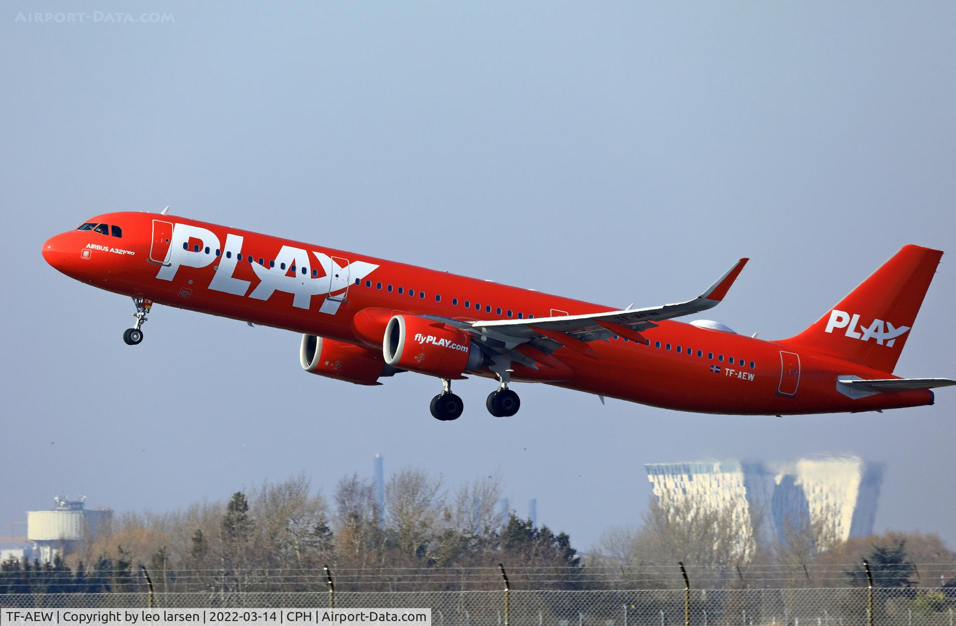 TF-AEW, 2018 Airbus A321-251N C/N 8008, Copenhagen 14.3.2022