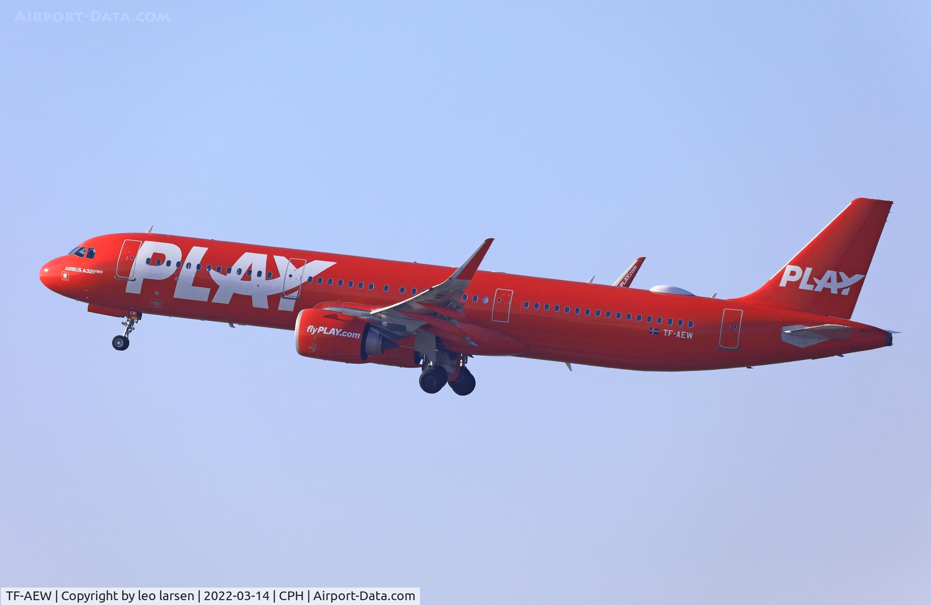 TF-AEW, 2018 Airbus A321-251N C/N 8008, Copenhagen 14.3.2022