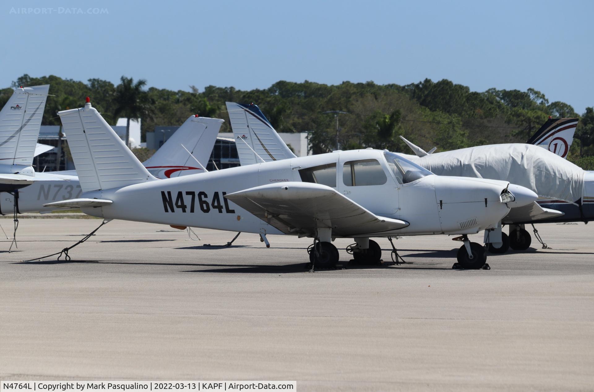 N4764L, 1967 Piper PA-28-180 C/N 28-4095, Piper PA-28-180
