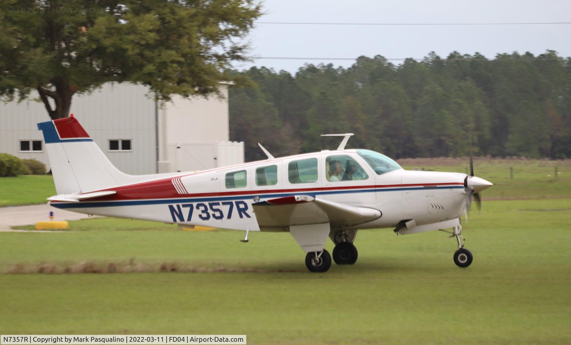 N7357R, 1974 Beech A36 Bonanza 36 C/N E-571, Beech A36