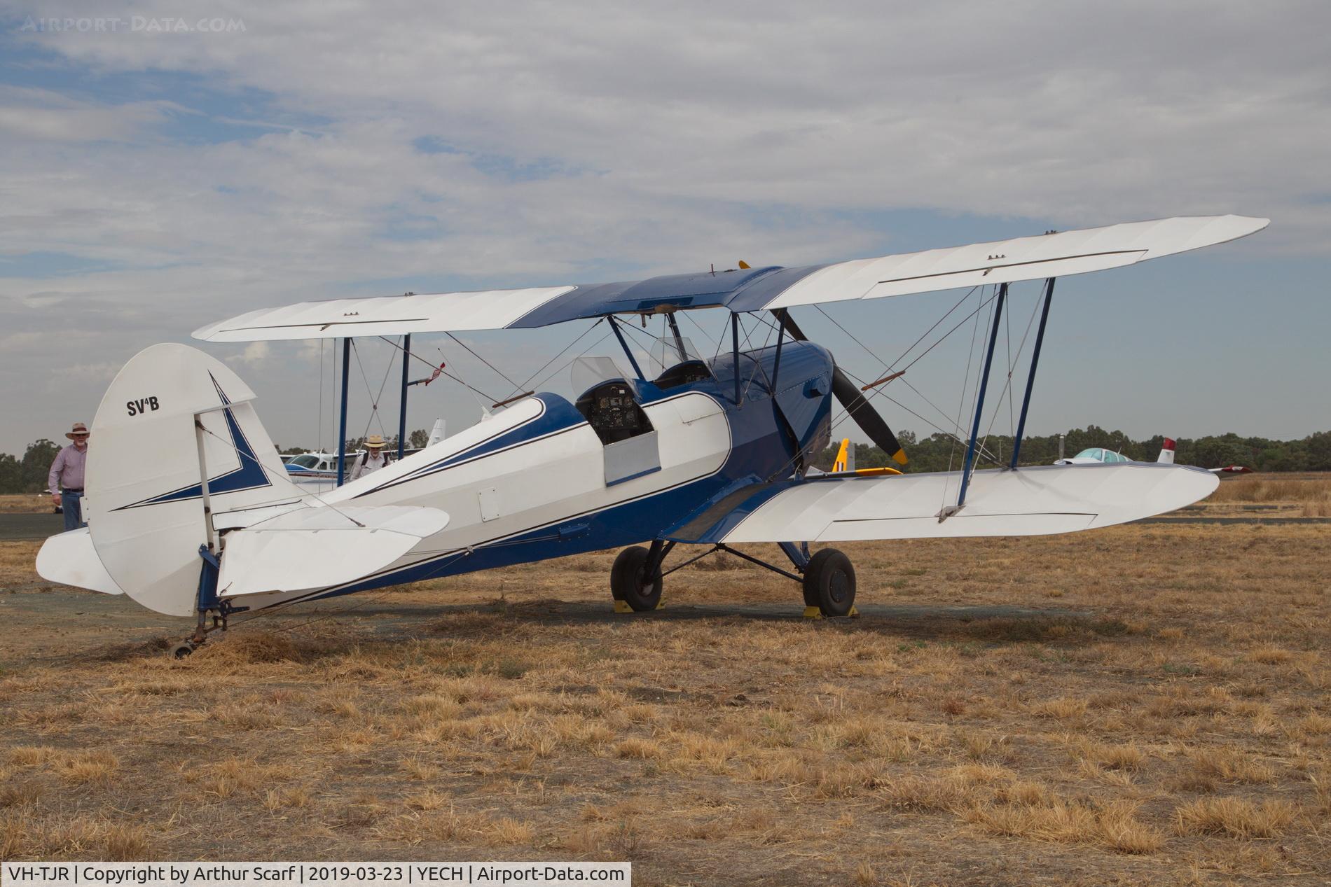 VH-TJR, 1949 Nord Stampe SV-4C C/N 49, Antique Aeroplane Association of Australia fly in Echuca Vic 2019