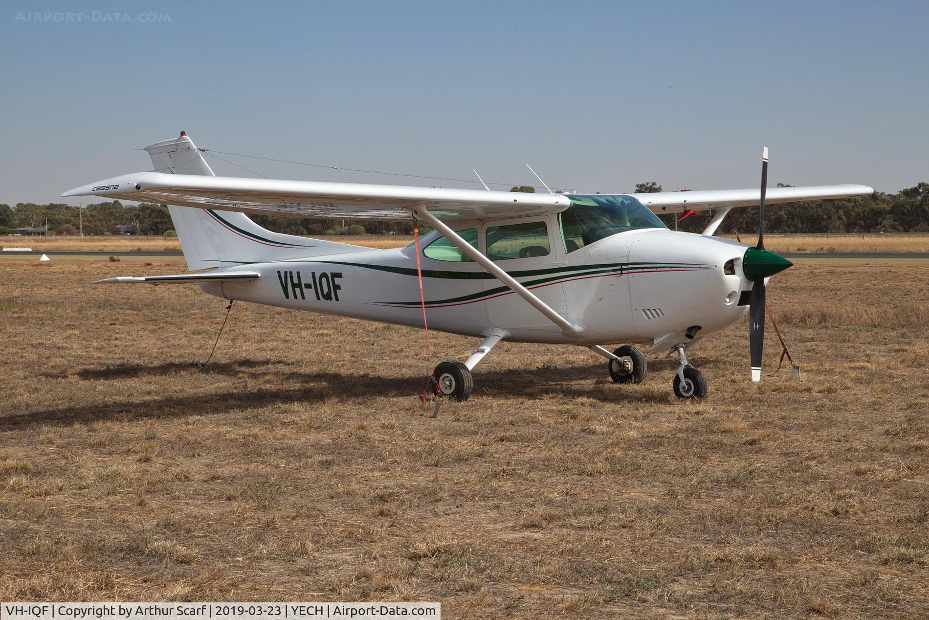 VH-IQF, 1974 Cessna 182P Skylane C/N 18263273, Antique Aeroplane Association of Australia fly in Echuca Vic 2019
