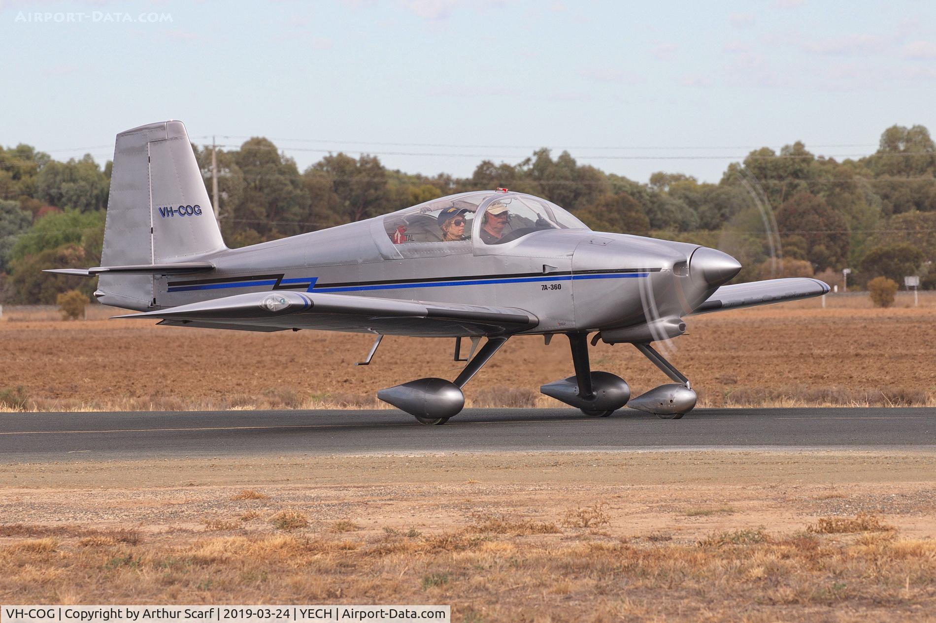 VH-COG, 2003 Vans RV-7A C/N 71345, Antique Aeroplane Association of Australia fly in Echuca Vic 2019