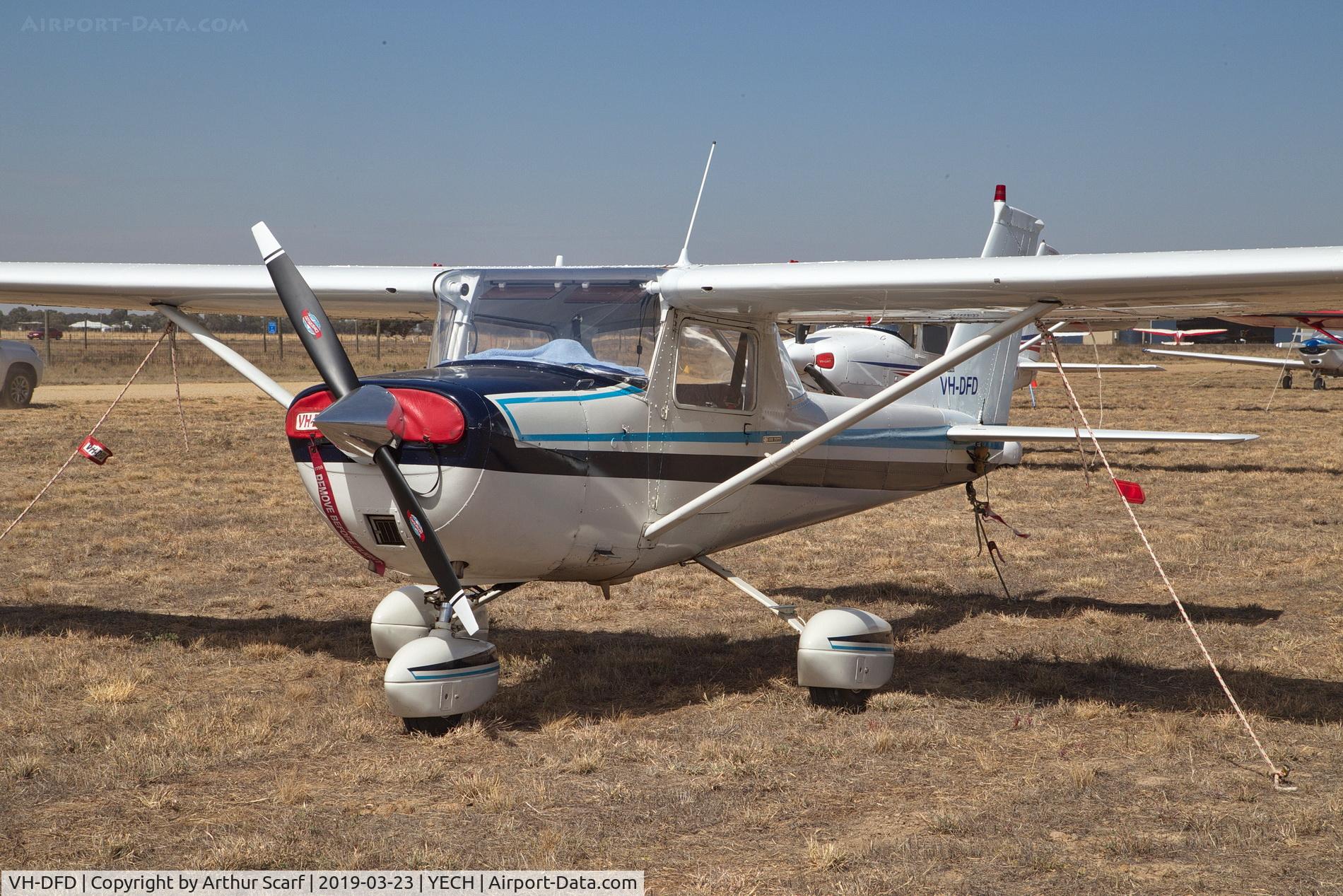 VH-DFD, 1966 Cessna 150F C/N 15063769, Antique Aeroplane Association of Australia fly in Echuca Vic 2019