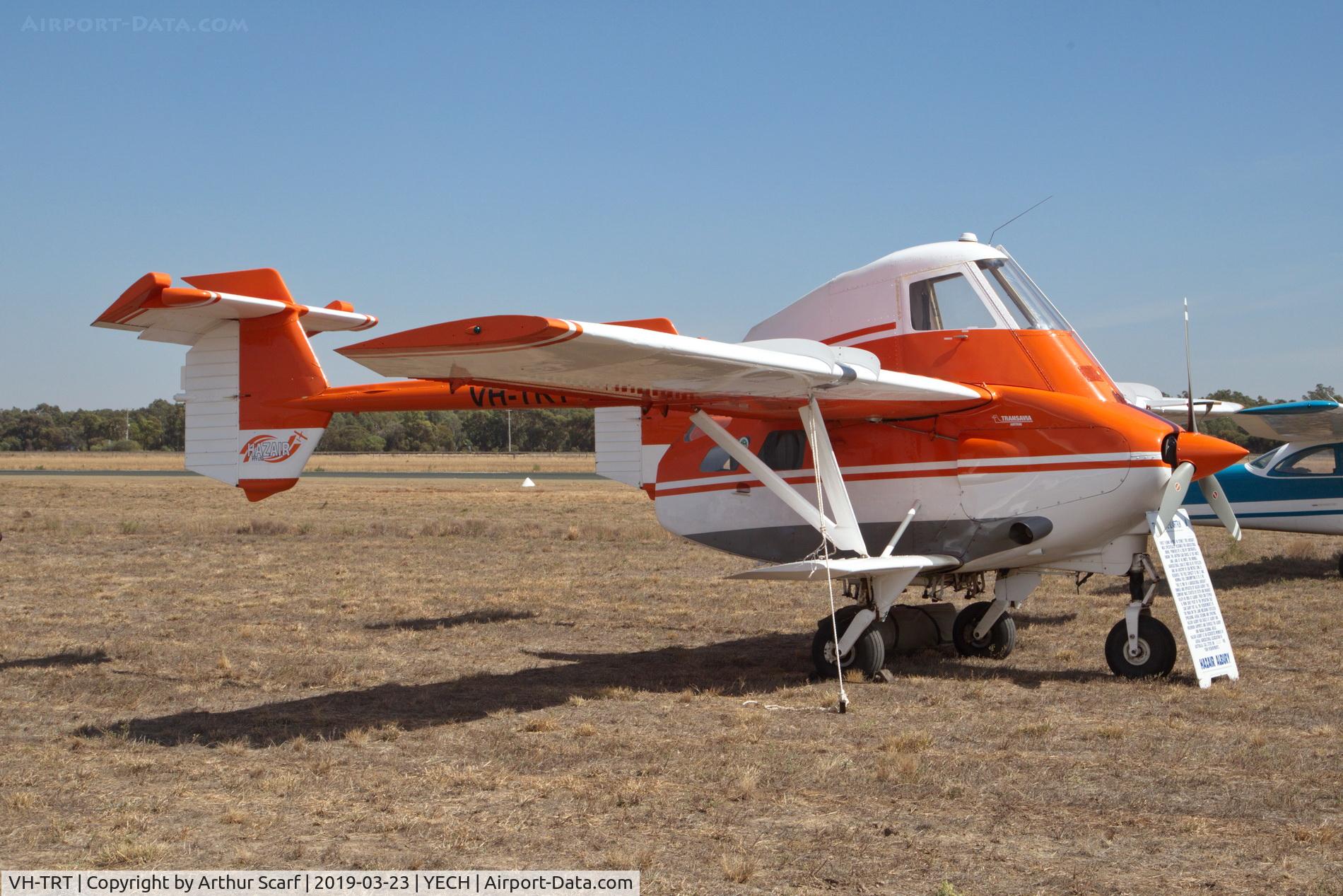 VH-TRT, 1978 Transavia PL-12 Skyfarmer T300A C/N G890, Antique Aeroplane Association of Australia fly in Echuca Vic 2019