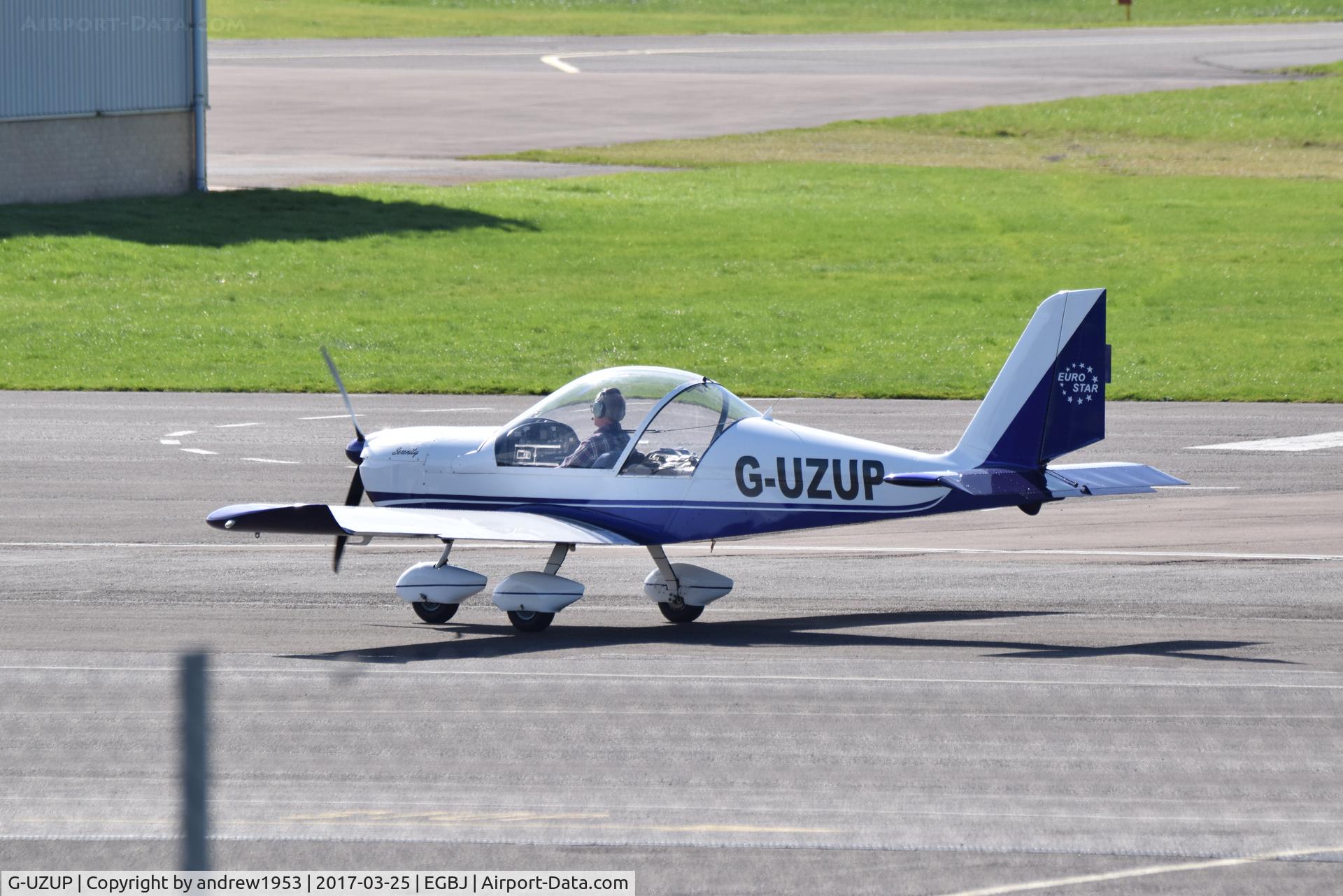 G-UZUP, 2006 Aerotechnik EV-97A Eurostar C/N PFA 315A-14528, G-UZUP at Gloucestershire Airport.