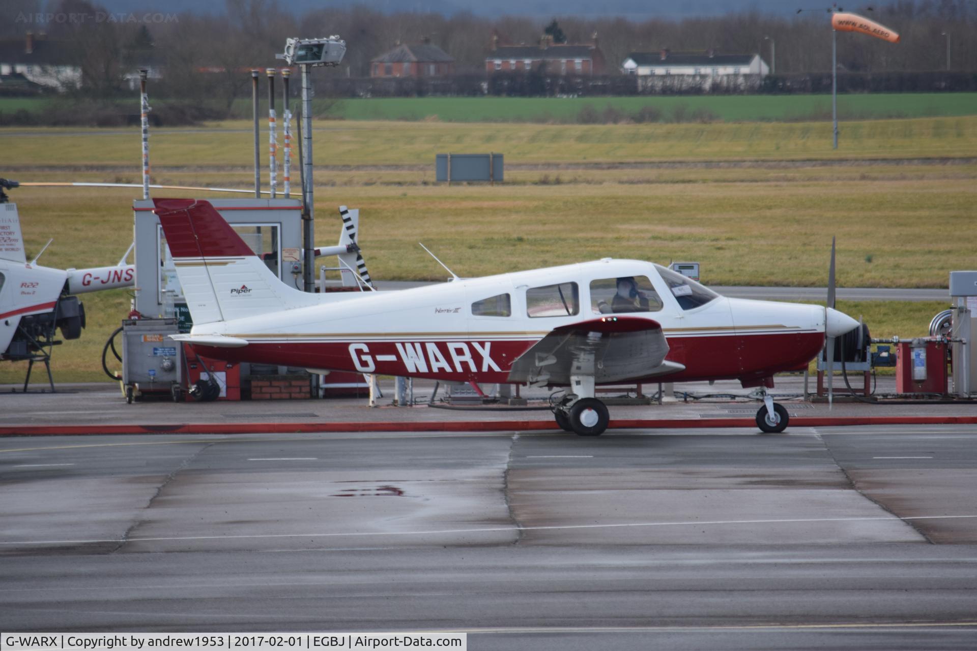 G-WARX, 1998 Piper PA-28-161 Cherokee Warrior III C/N 28-42038, G-WARX at Gloucestershire Airport.