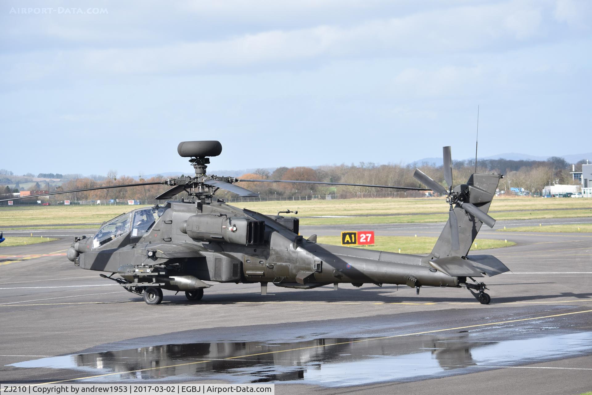 ZJ210, Westland Apache AH.1 C/N DU044/WAH44, ZJ210 at Gloucestershire Airport.