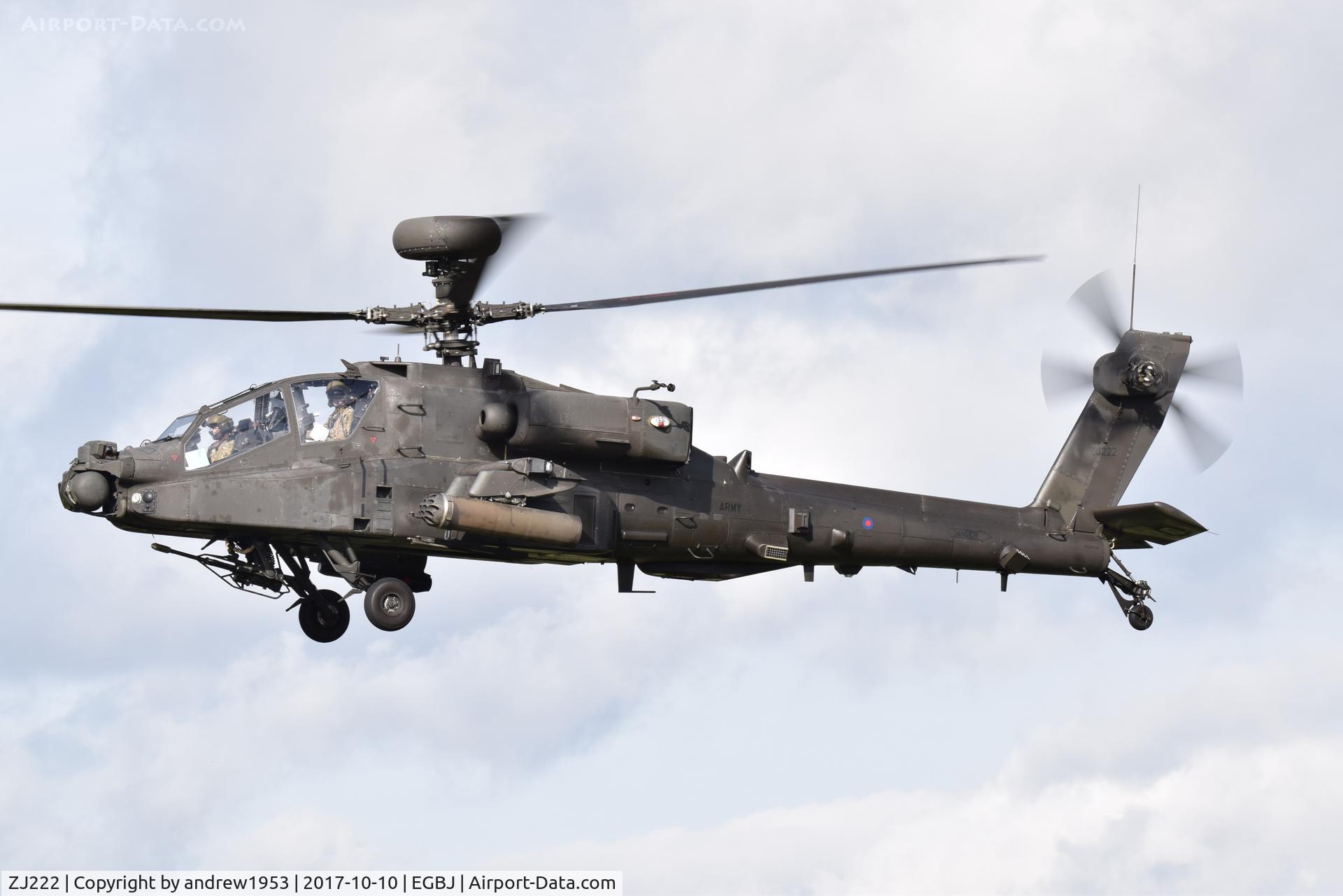 ZJ222, Westland Apache AH.1 C/N DU056/WAH056, ZJ222 at Gloucestershire Airport.