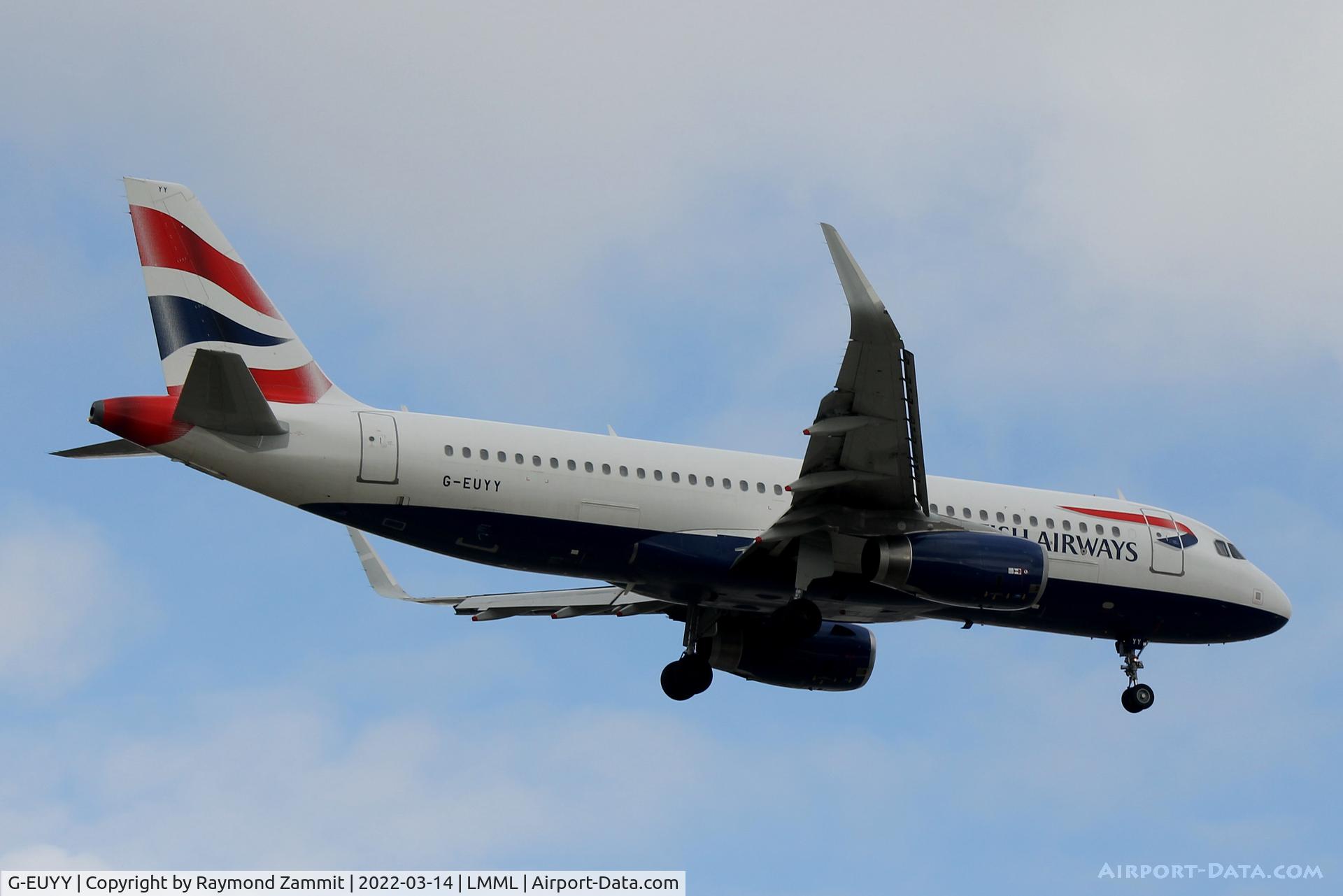 G-EUYY, 2014 Airbus A320-232 C/N 6290, A320 G-EUYY British Airways