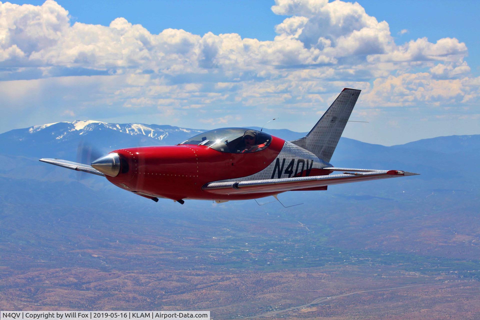 N4QV, Questair Venture C/N 078, Questair Venture in flight over northern New Mexico.
